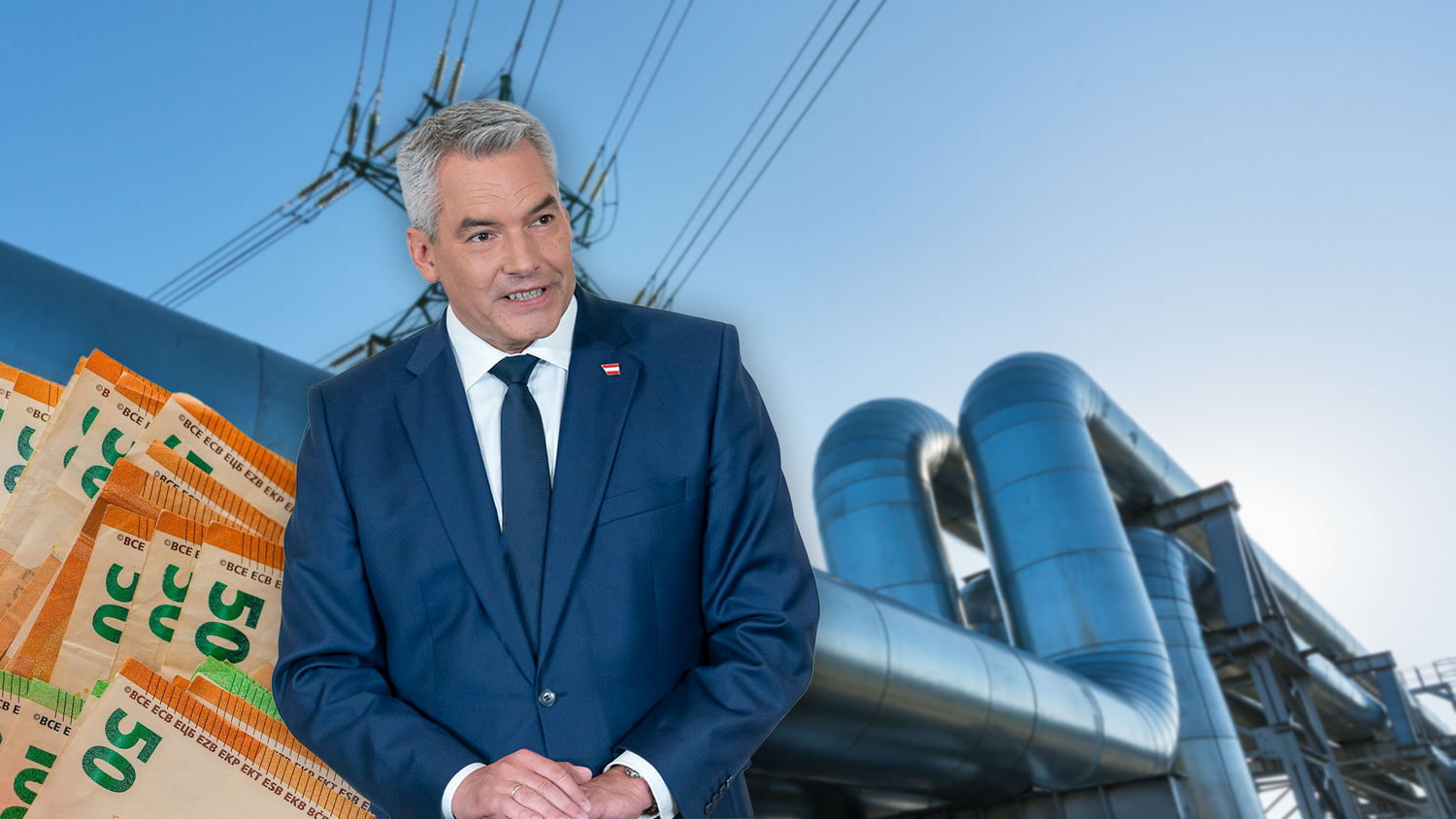 Bundeskanzler Karl Nehammer (ÖVP) zeigte sich über den Gasvorstoß erfreut.