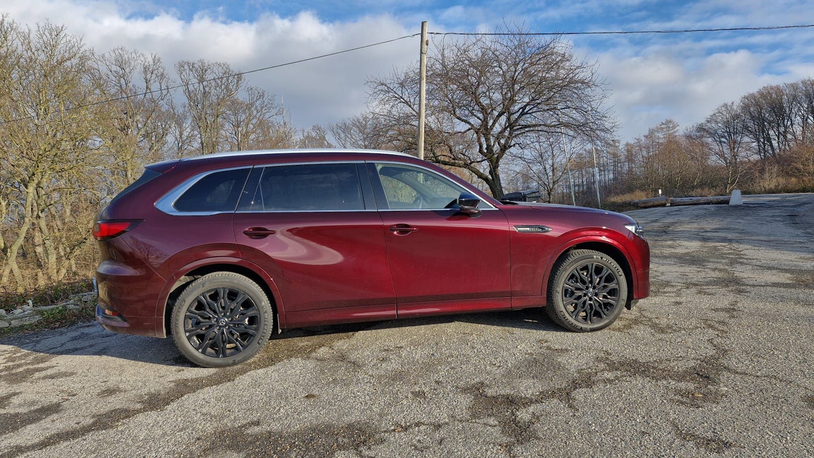 Der neue Mazda CX-80 mit dem 3,3 Liter großen Dieselmotor.