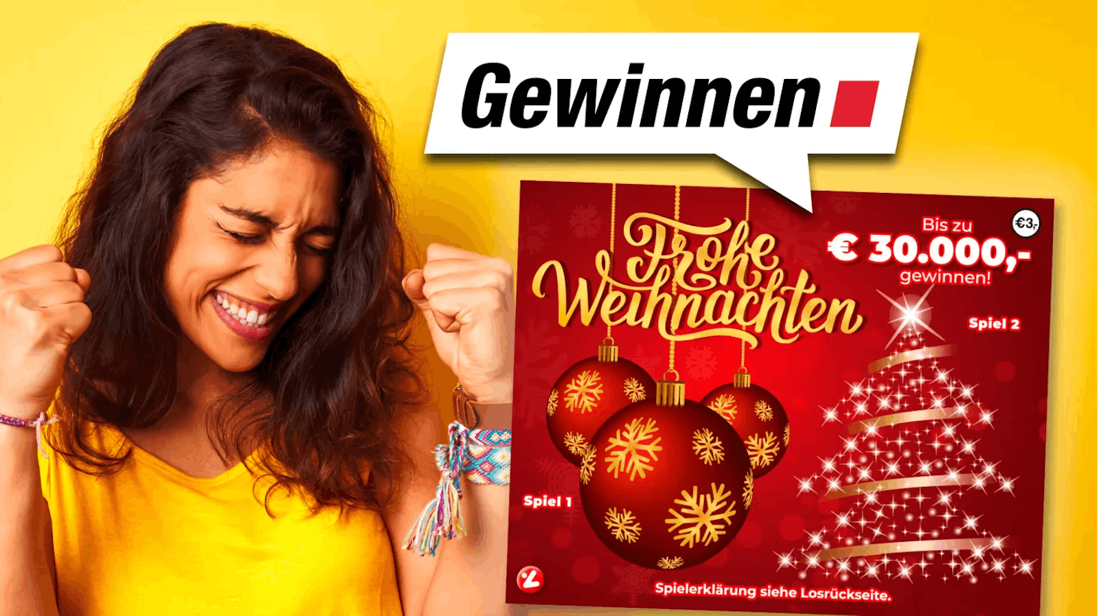 Frohe Weihnachten mit Rubbellos