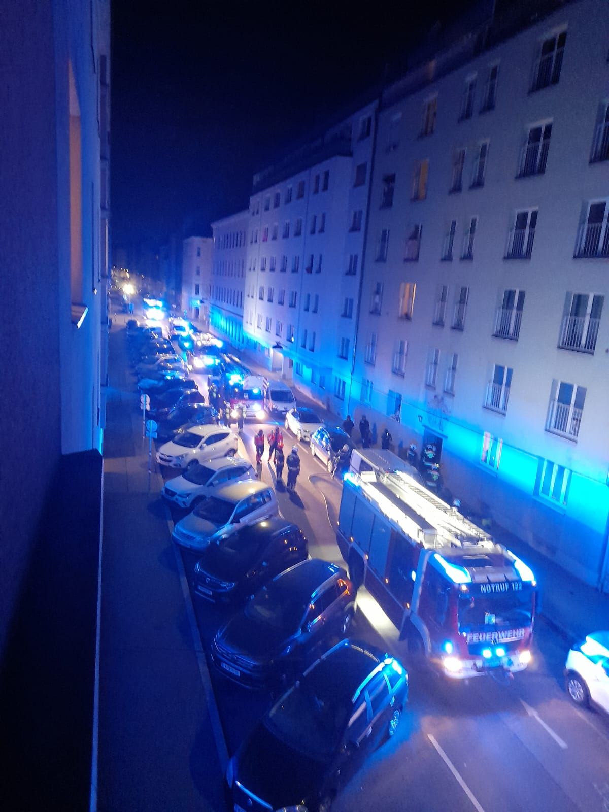 Der Container wurde nach außen gebracht.