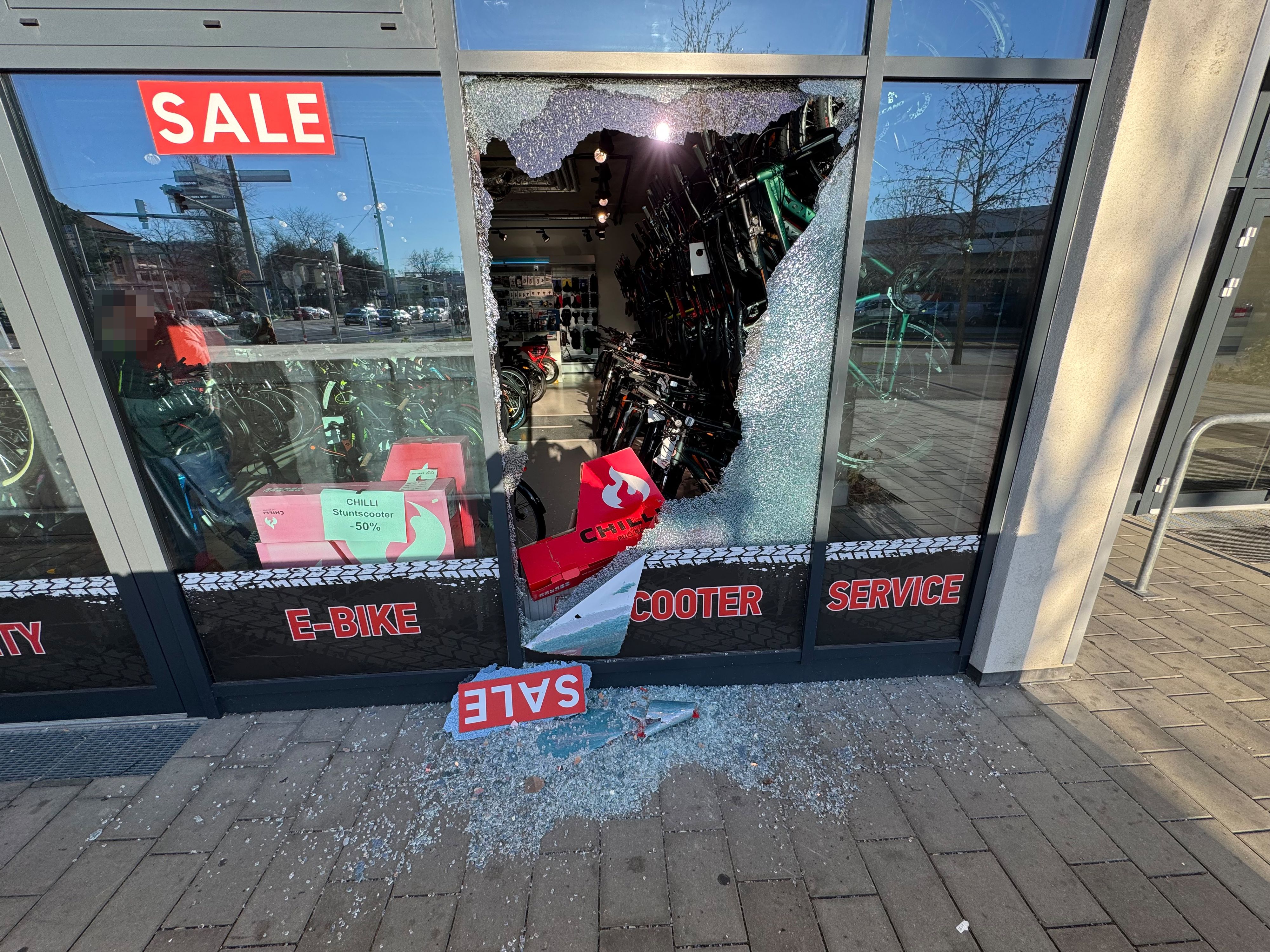 Der Tatverdächtige wollte mit einem Taxi die Flucht ergreifen.