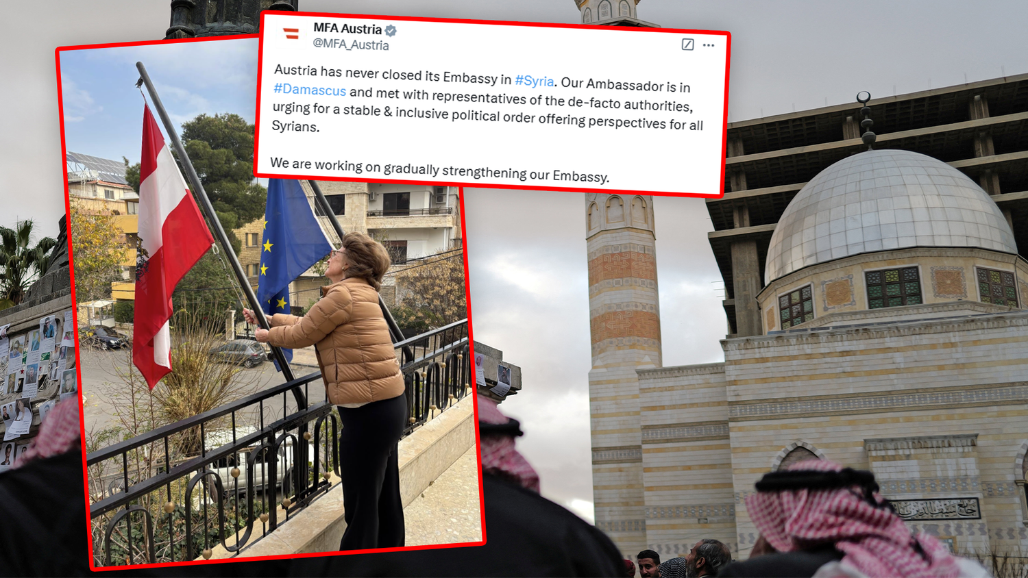 Die österreichische Botschafterin habe sich schon mit ranghohen Vertretern des neuen syrischen Machthabers getroffen.