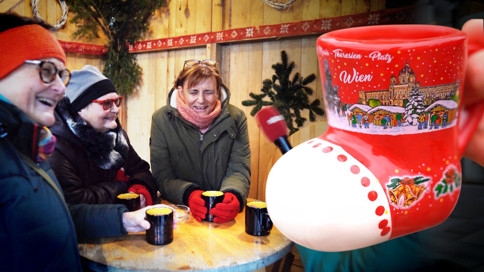 "Ich trinke fünf Punsch!" – Umfrage am Adventmarkt