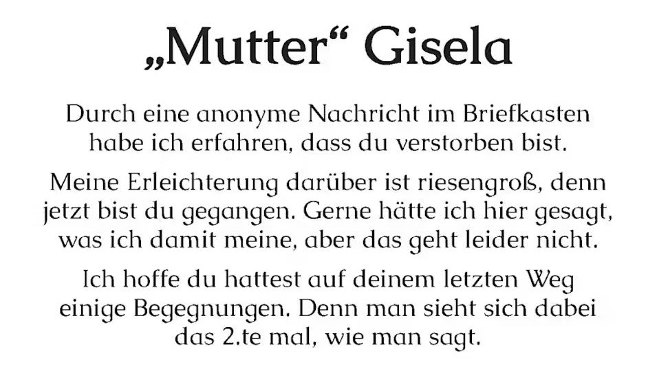 Im "Trierischen Volksfreund" sorgt eine bitterböse Traueranzeige für Aufsehen.
