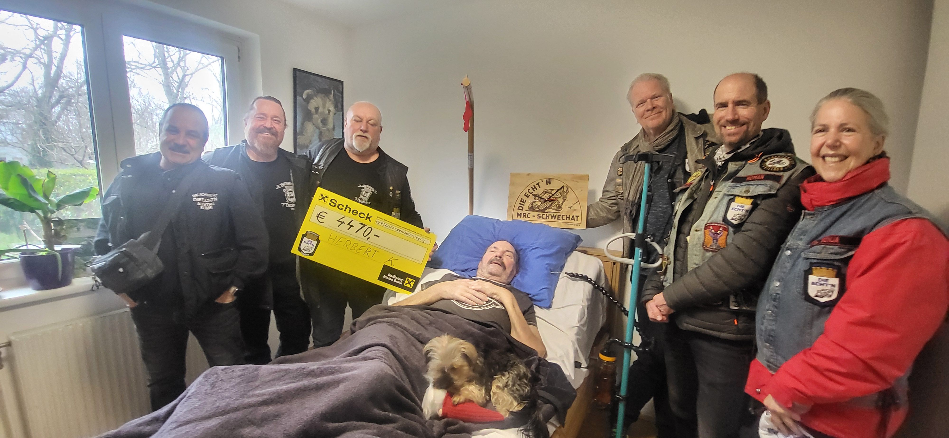 Rührende Szenen: Andreas Sterba (60) und seine Kollegen vom Club die 