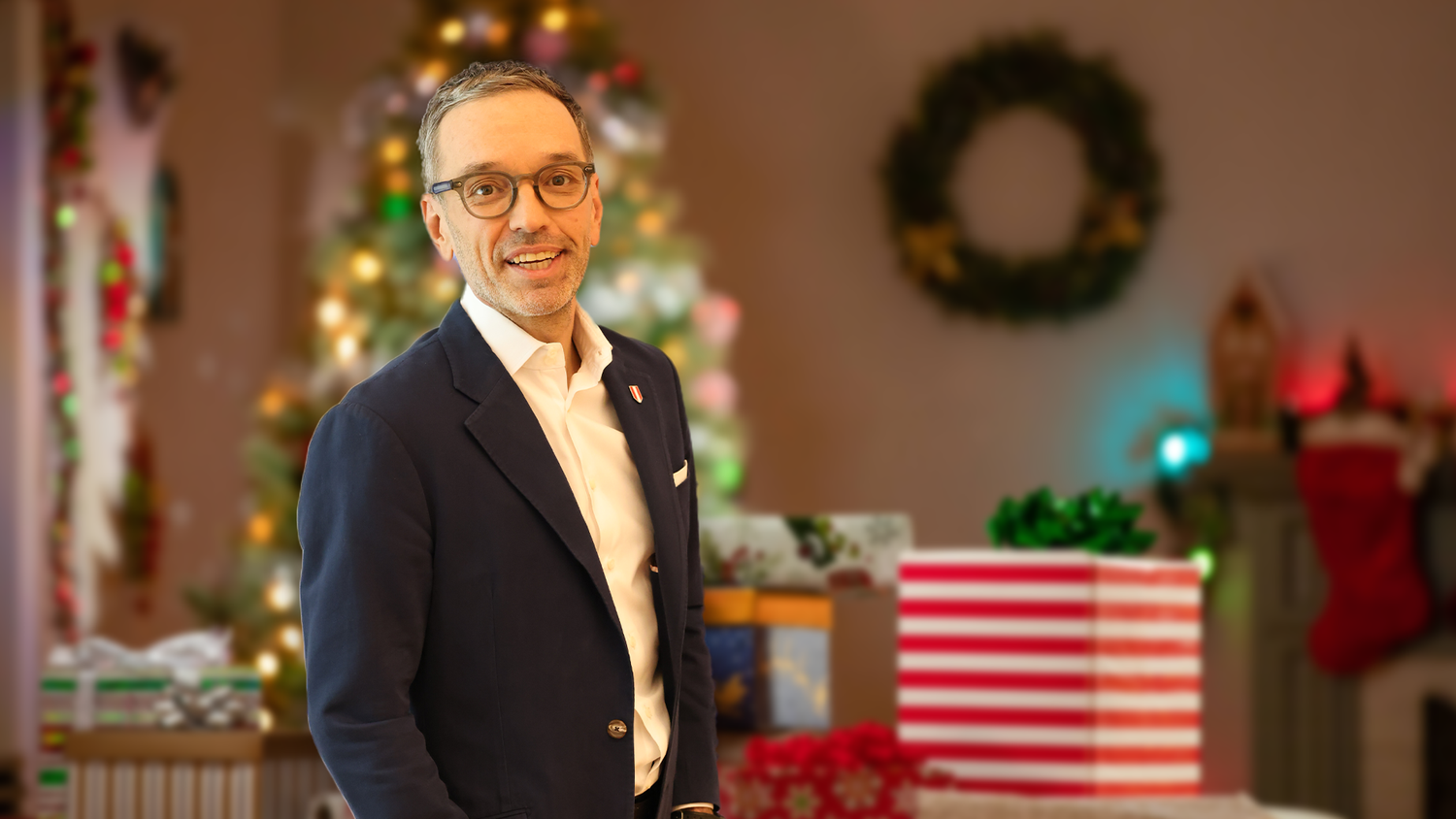 FPÖ-Chef Herbert Kickl tischt zu Weihnachten auf.