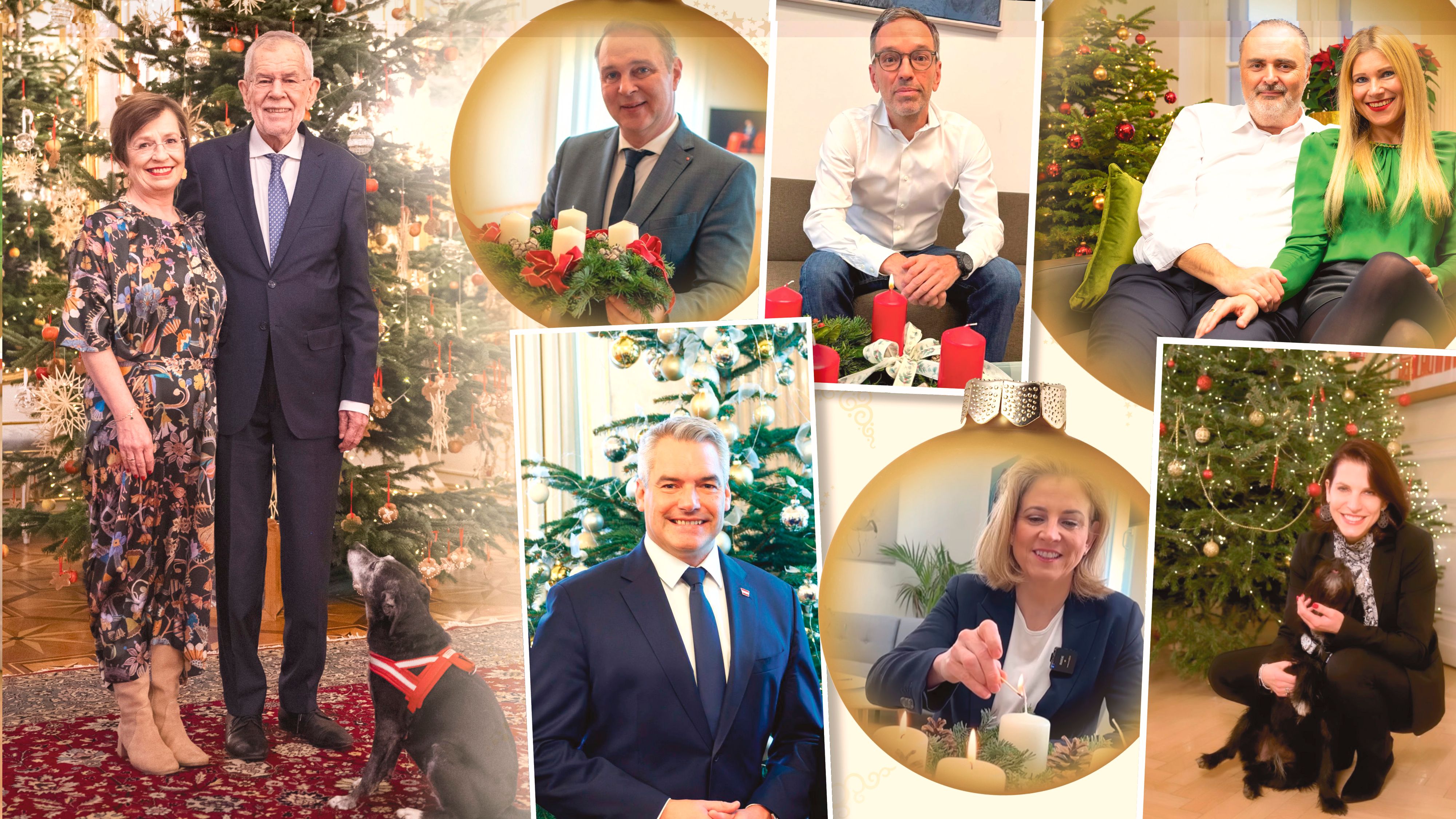 So feiern die österreichischen Politiker Weihnachten.