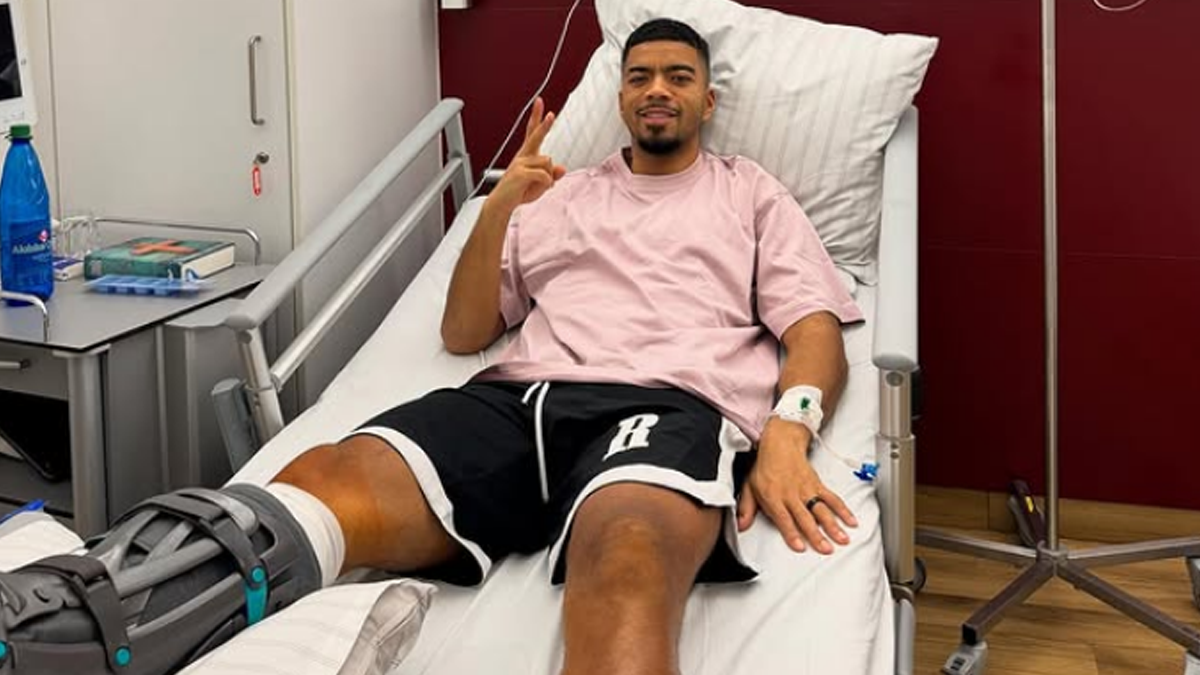 Leipzig-Star Benjamin Henrichs im Krankenhaus. 