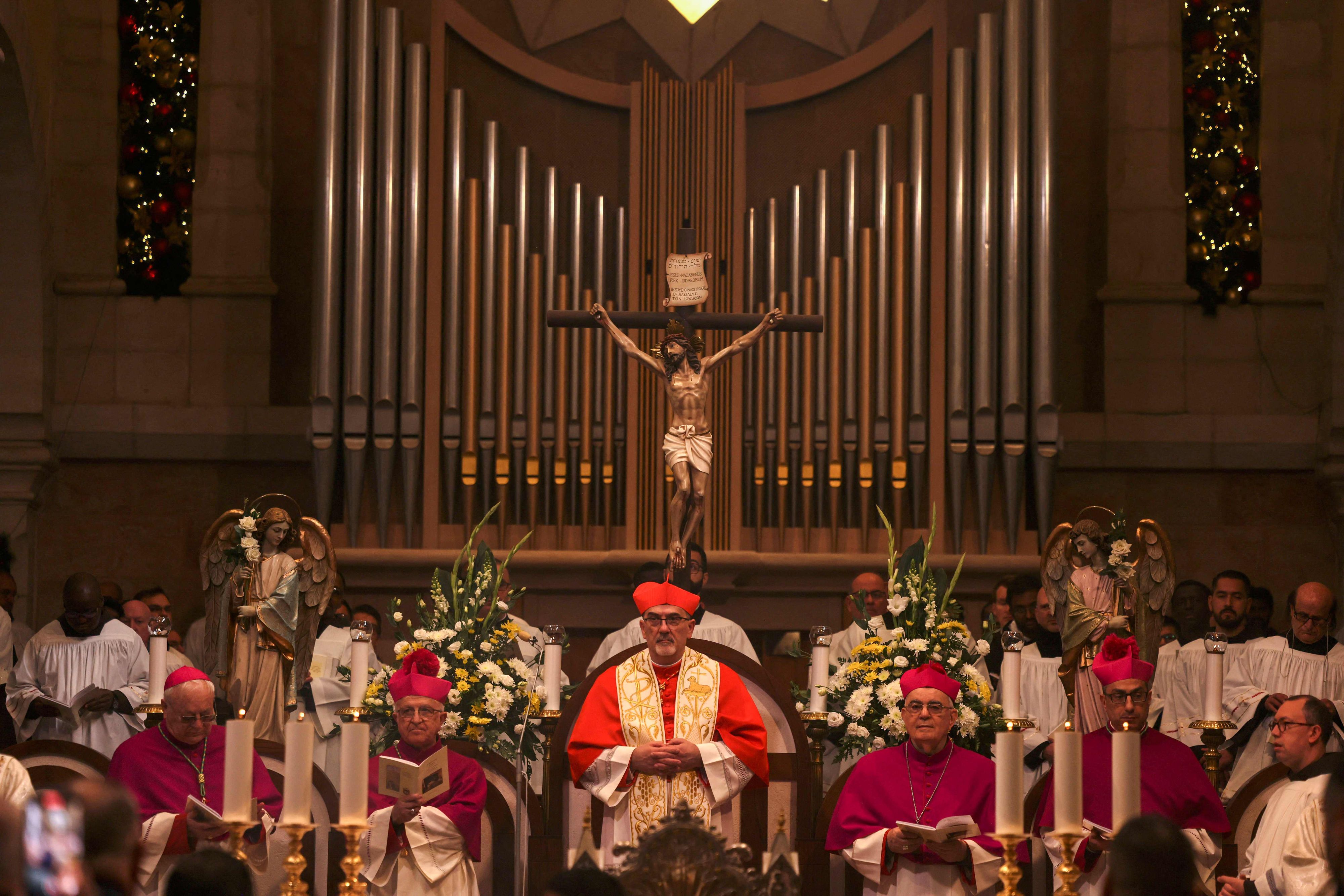 In Bethlehem feierten am Dienstag hunderte Gläubige Weihnachten. 