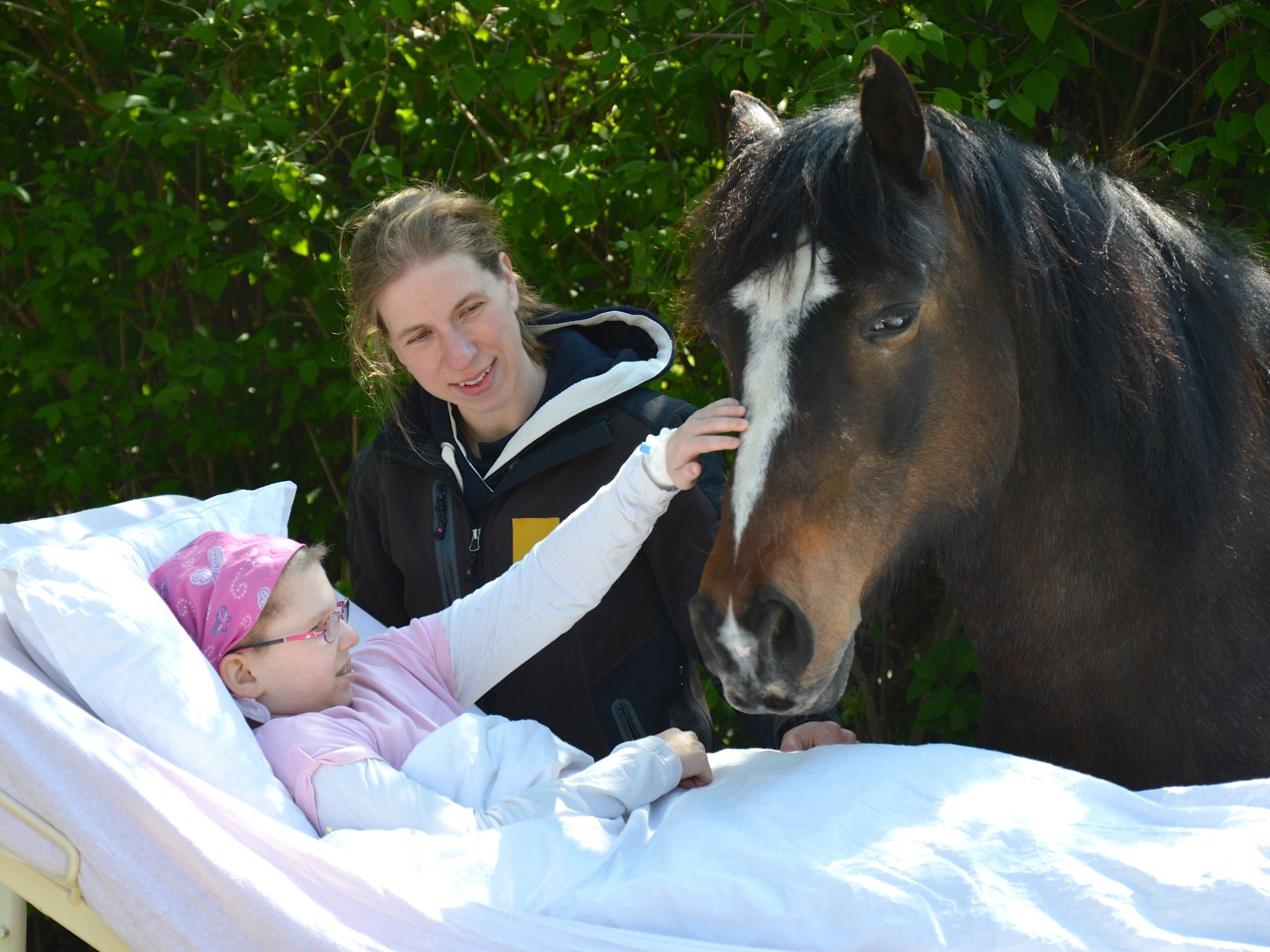 Felicitas zauberte vielen Kindern ein Lächeln ins Gesicht.