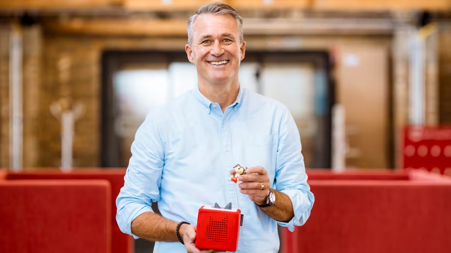 Für Tonies-CEO, Tobias Wann, ist die Weihnachtszeit eine der bedeutendsten. Die Toniebox ist ein sehr beliebtes Geschenk.
