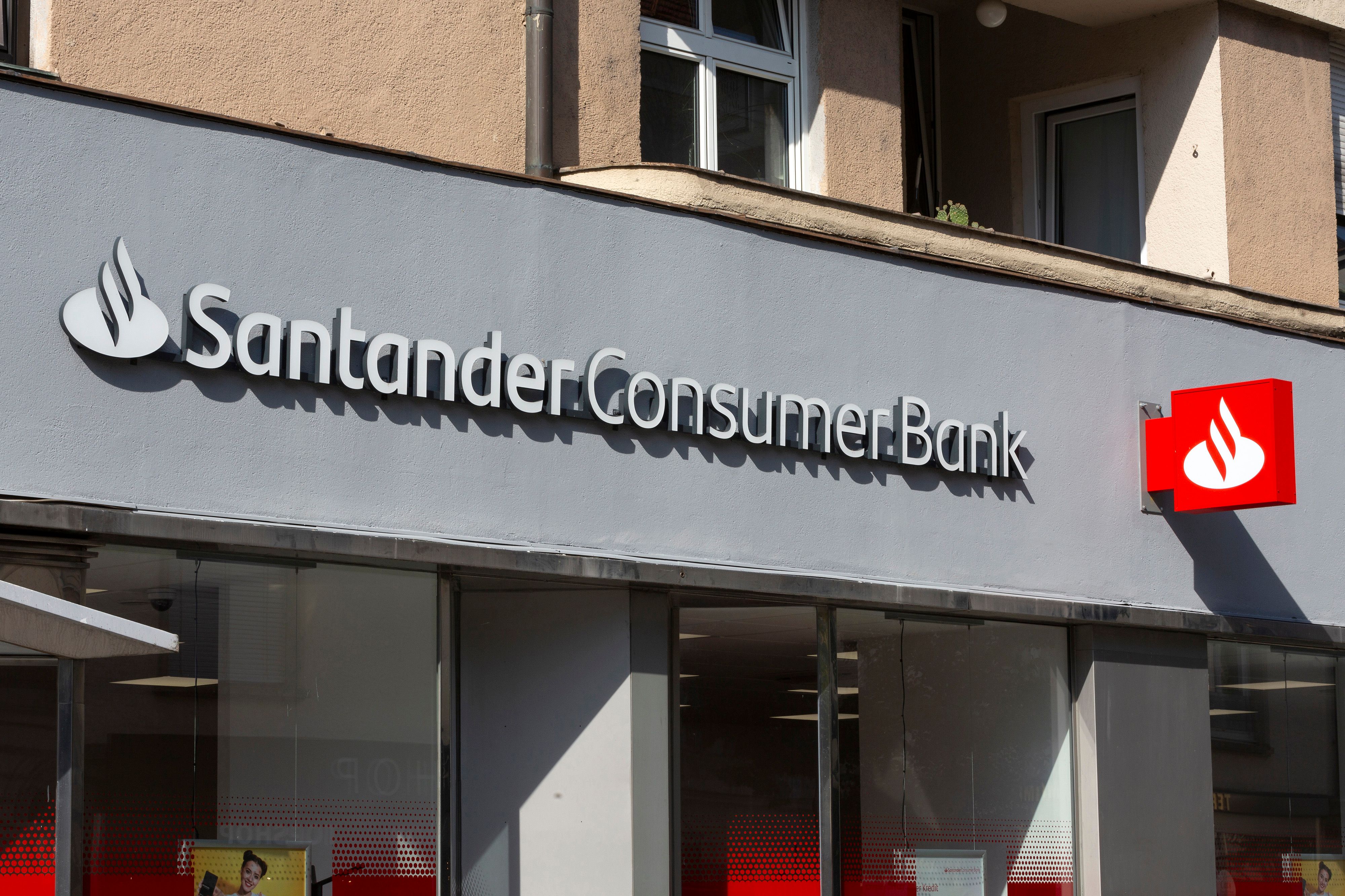 Eine Filiale der Santander Consumer Bank