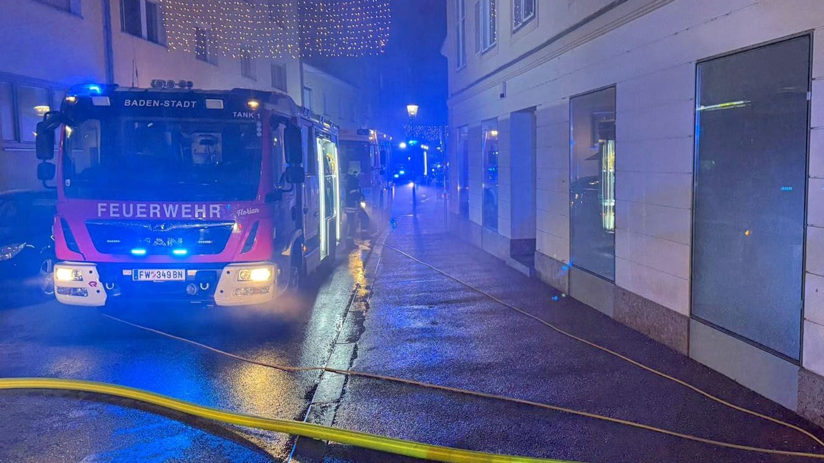 Wohnungsbrand in der Badener City: Feuerwehr im Einsatz