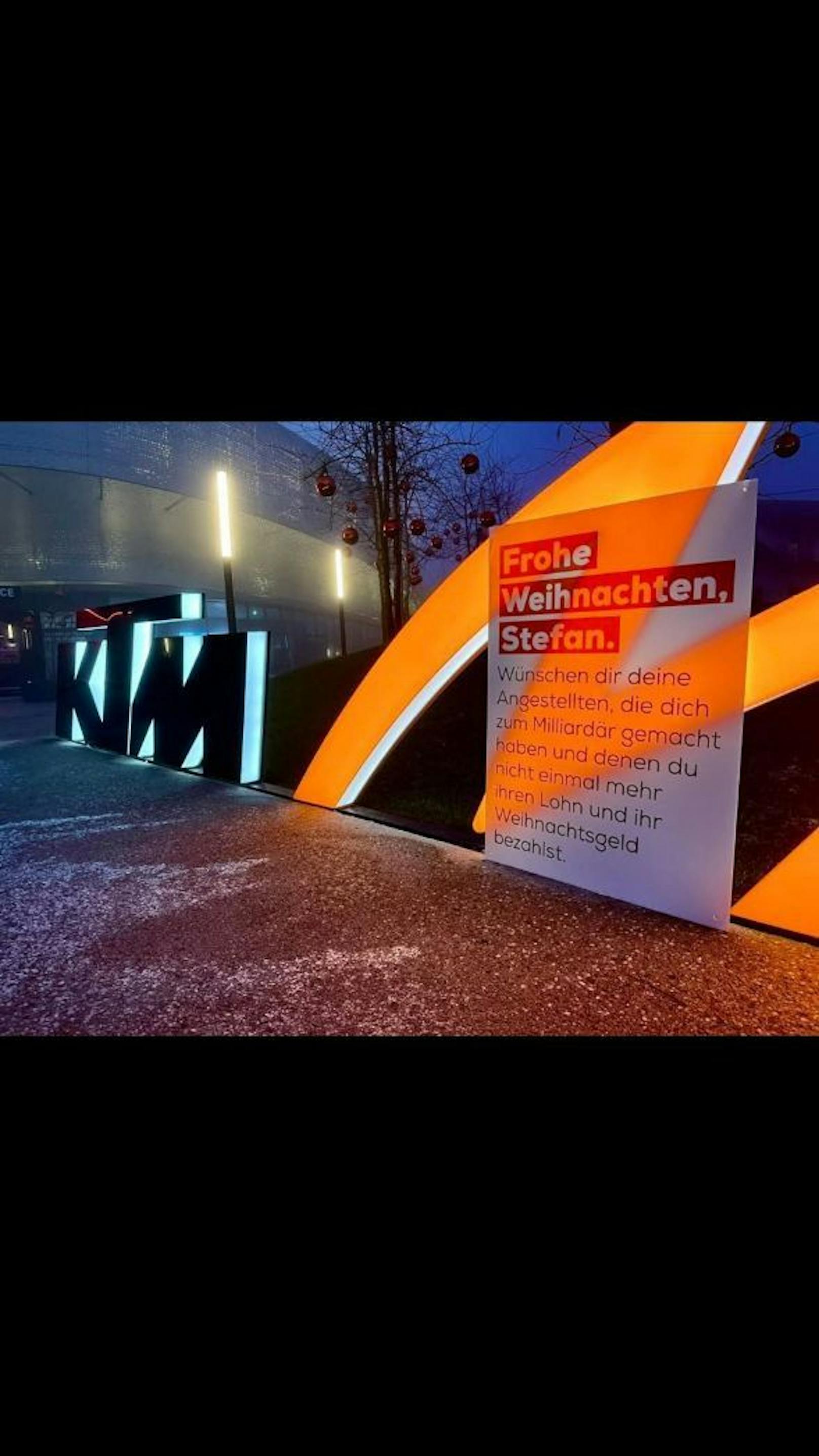 KTM-Mitarbeiter haben Weihnachts-Nachricht an den Chef