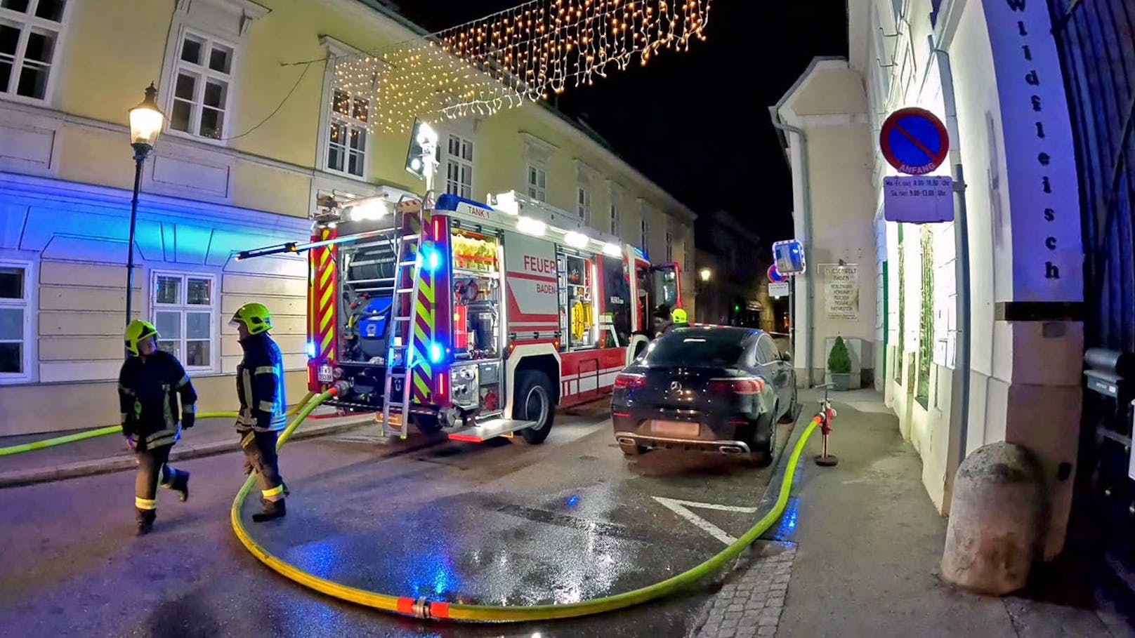 Wohnungsbrand in der Badener City: Feuerwehr im Einsatz