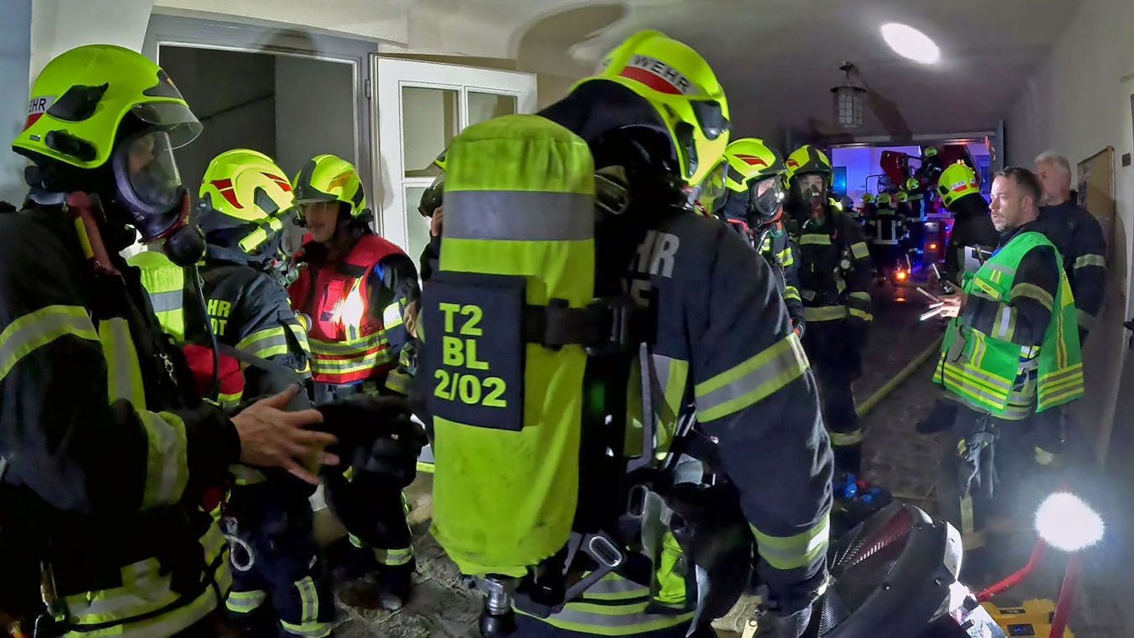 Wohnungsbrand in der Badener City: Feuerwehr im Einsatz