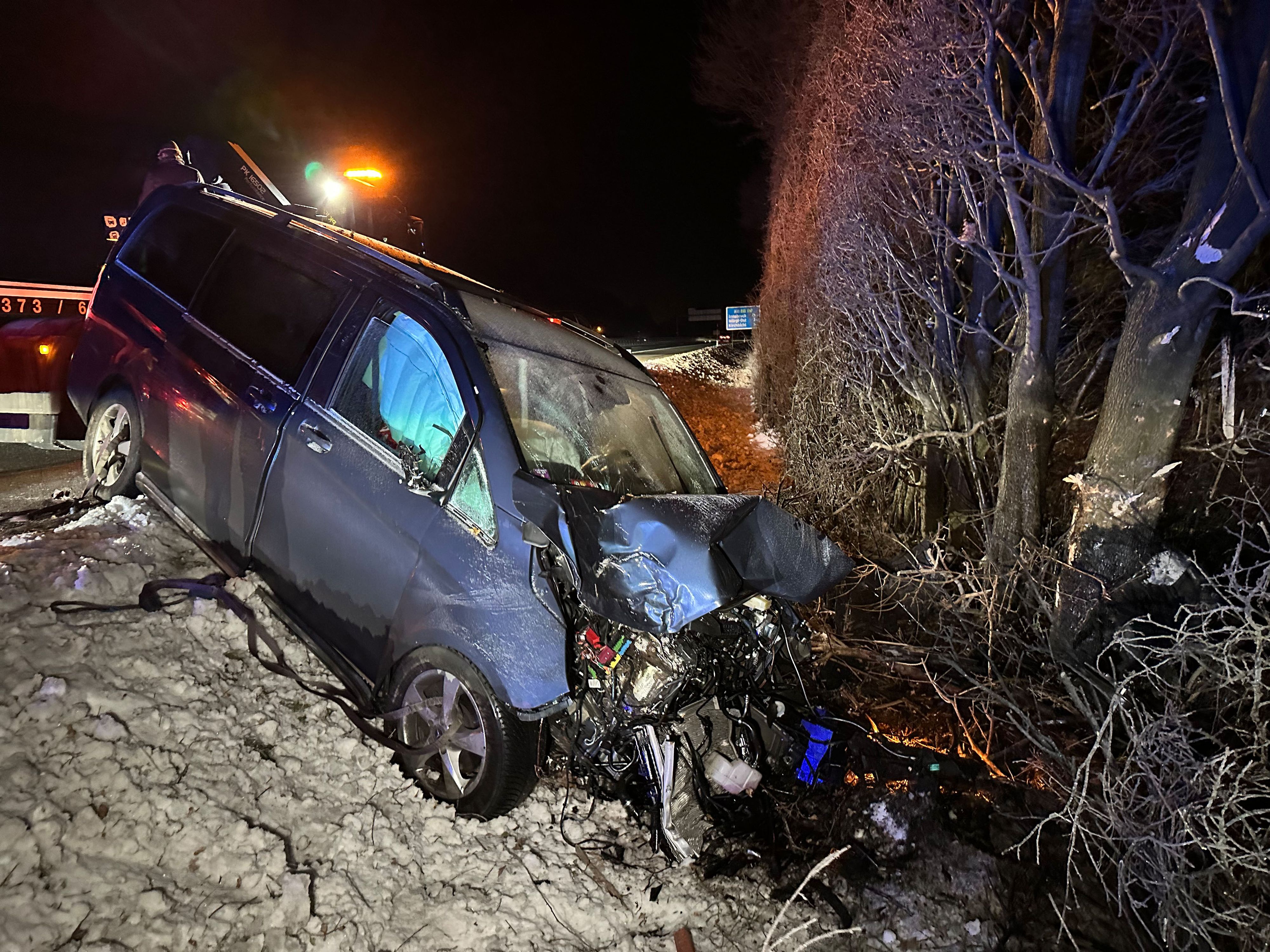 In der Gemeinde Langkampfen kam es am Stefanitag zum schweren Verkehrsunfall auf der Inntalautobahn.