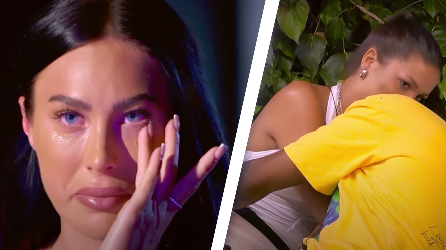 Germain (r.) trennt sich noch während der Show von seiner Partnerin Jessi (l.). Dabei war er seiner Verführerin Maxi offenbar schon vorher näher gekommen.