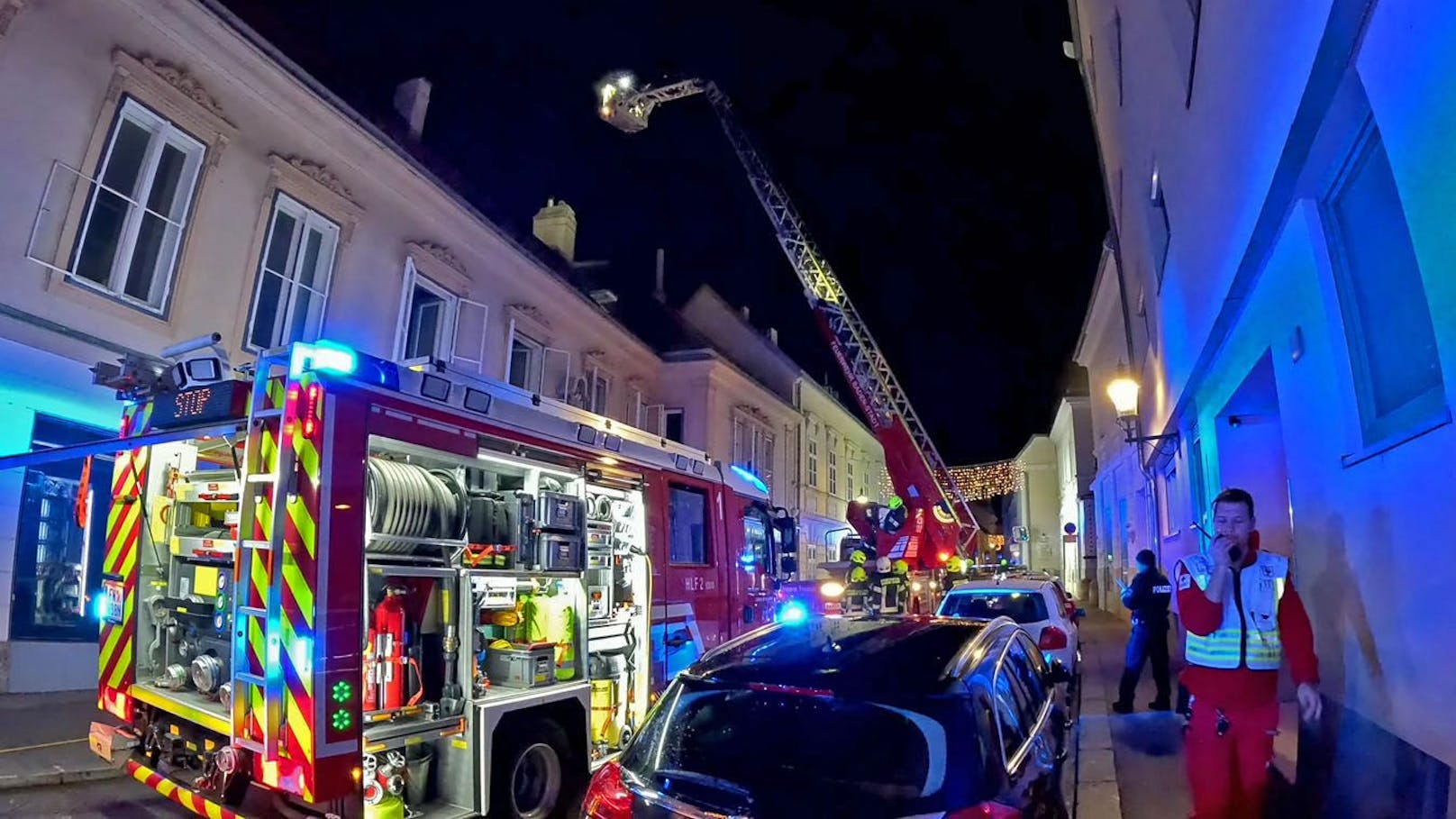 Wohnungsbrand in der Badener City: Feuerwehr im Einsatz