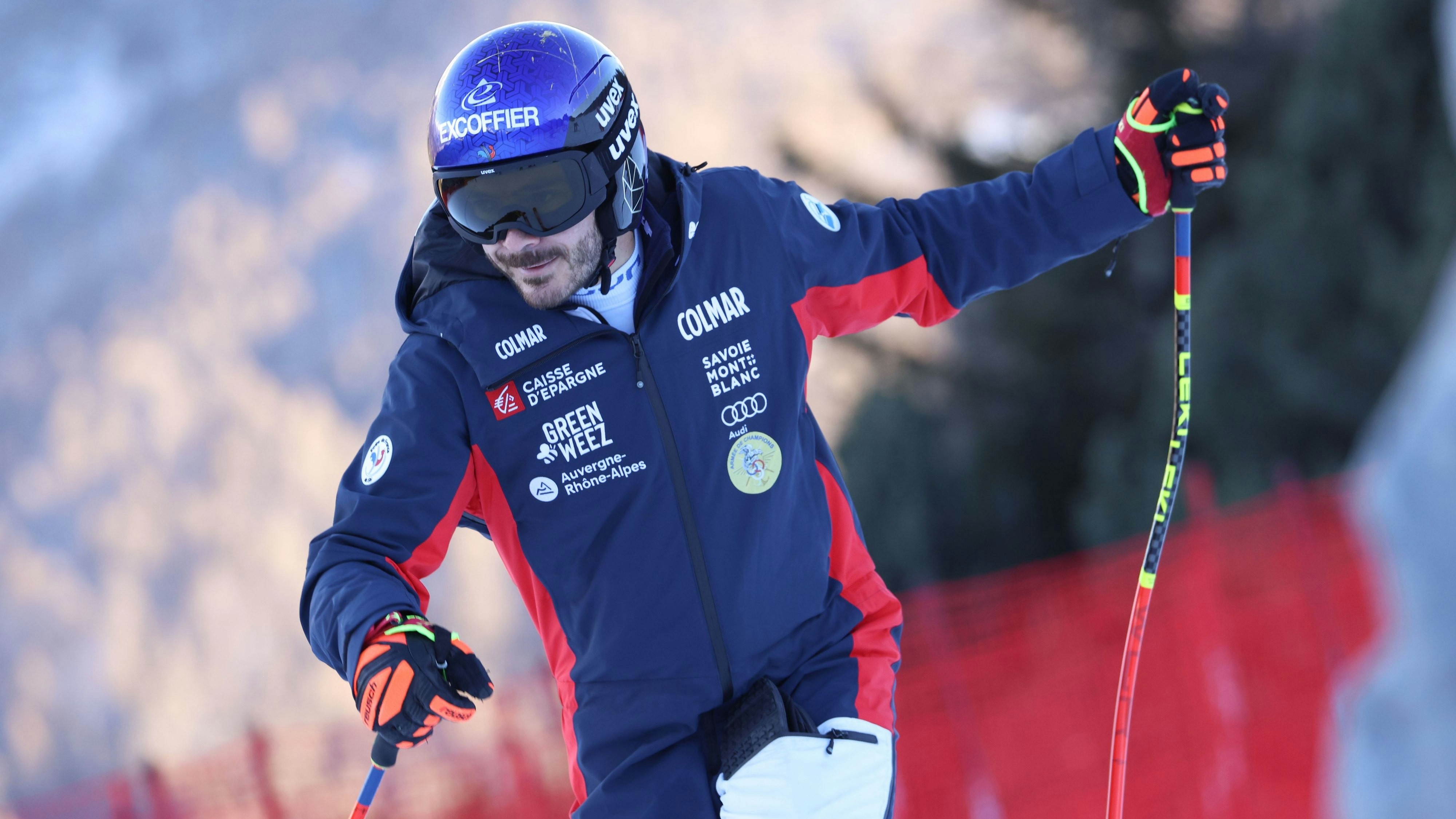 Ski-Star Cyprien Sarrazin liegt nach seinem schweren Sturz auf der Intensivstation. 