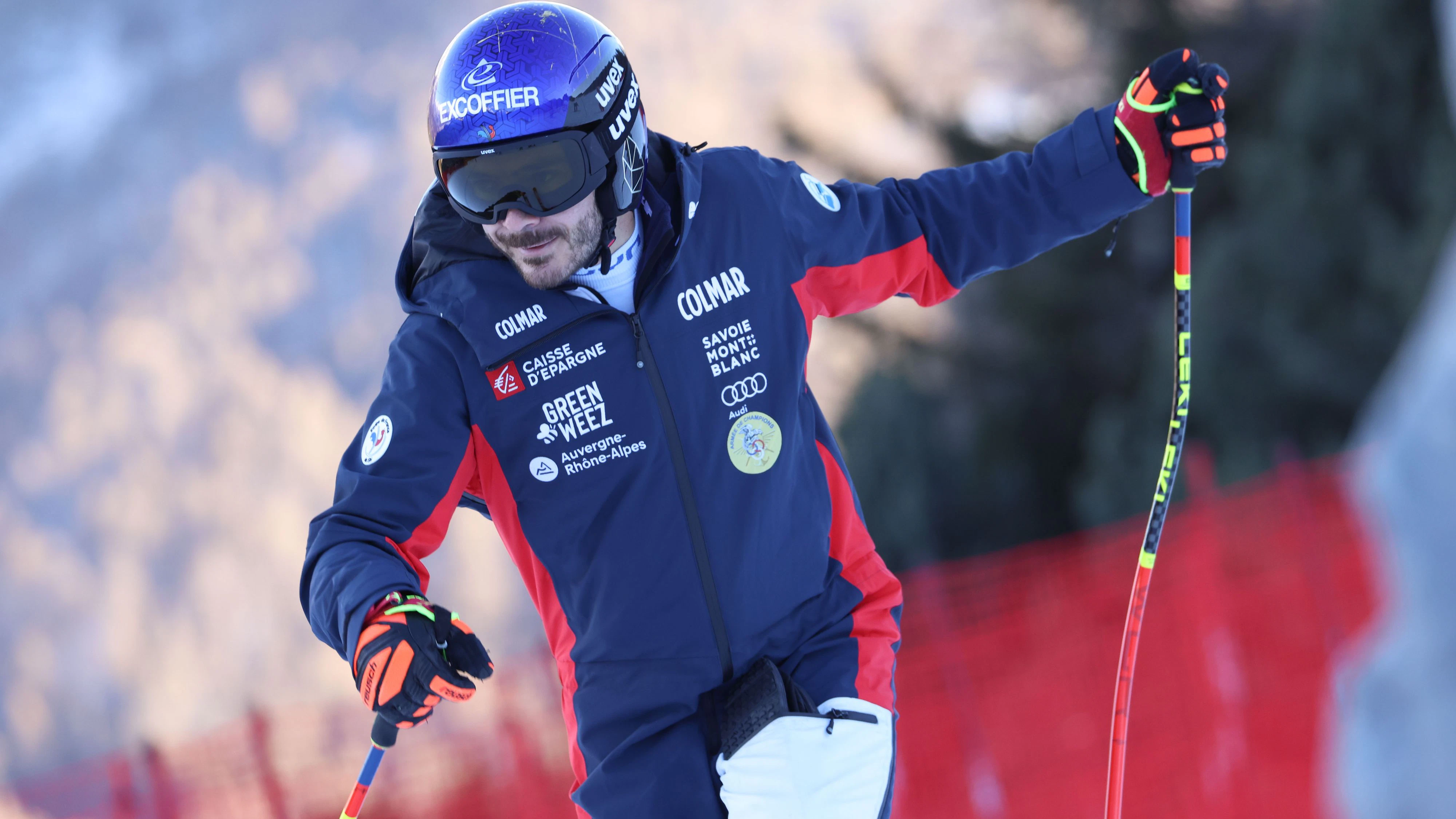 Ski-Star Cyprien Sarrazin liegt nach seinem schweren Sturz auf der Intensivstation. 