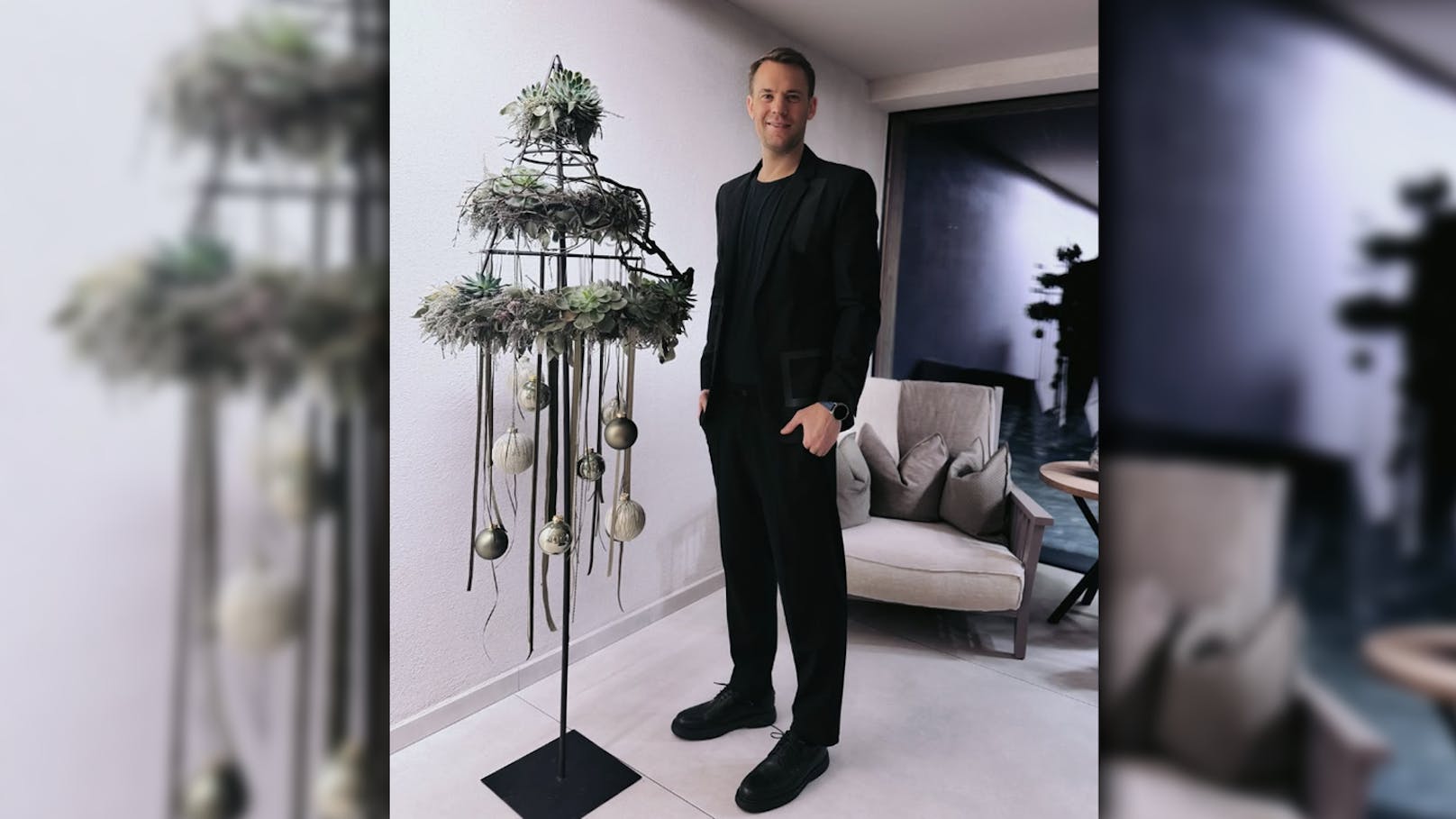 Fans spotten über Weihnachtsbaum von Manuel Neuer