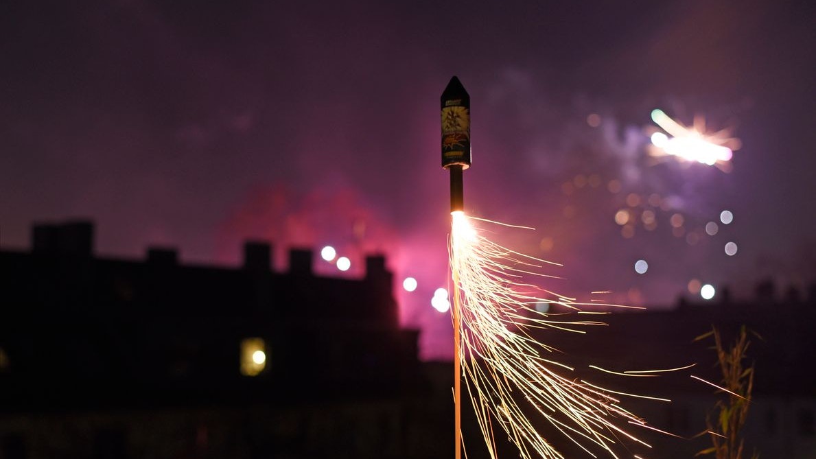 New Year's Eve rocket