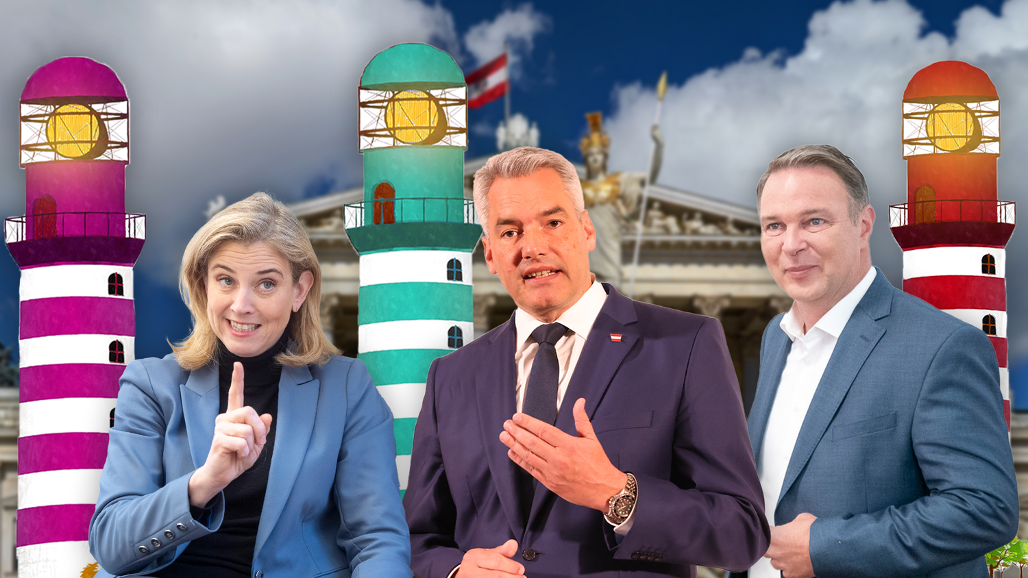 Die Leuchttürme der Austro-Ampel werden immer konkreter.