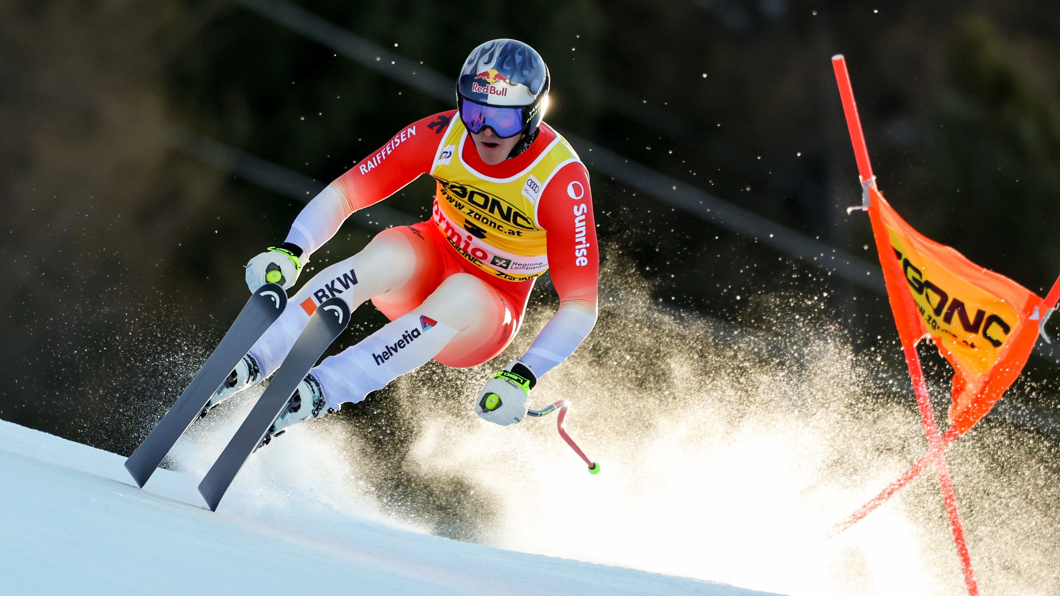 Franjo von Allmen in Bormio. 