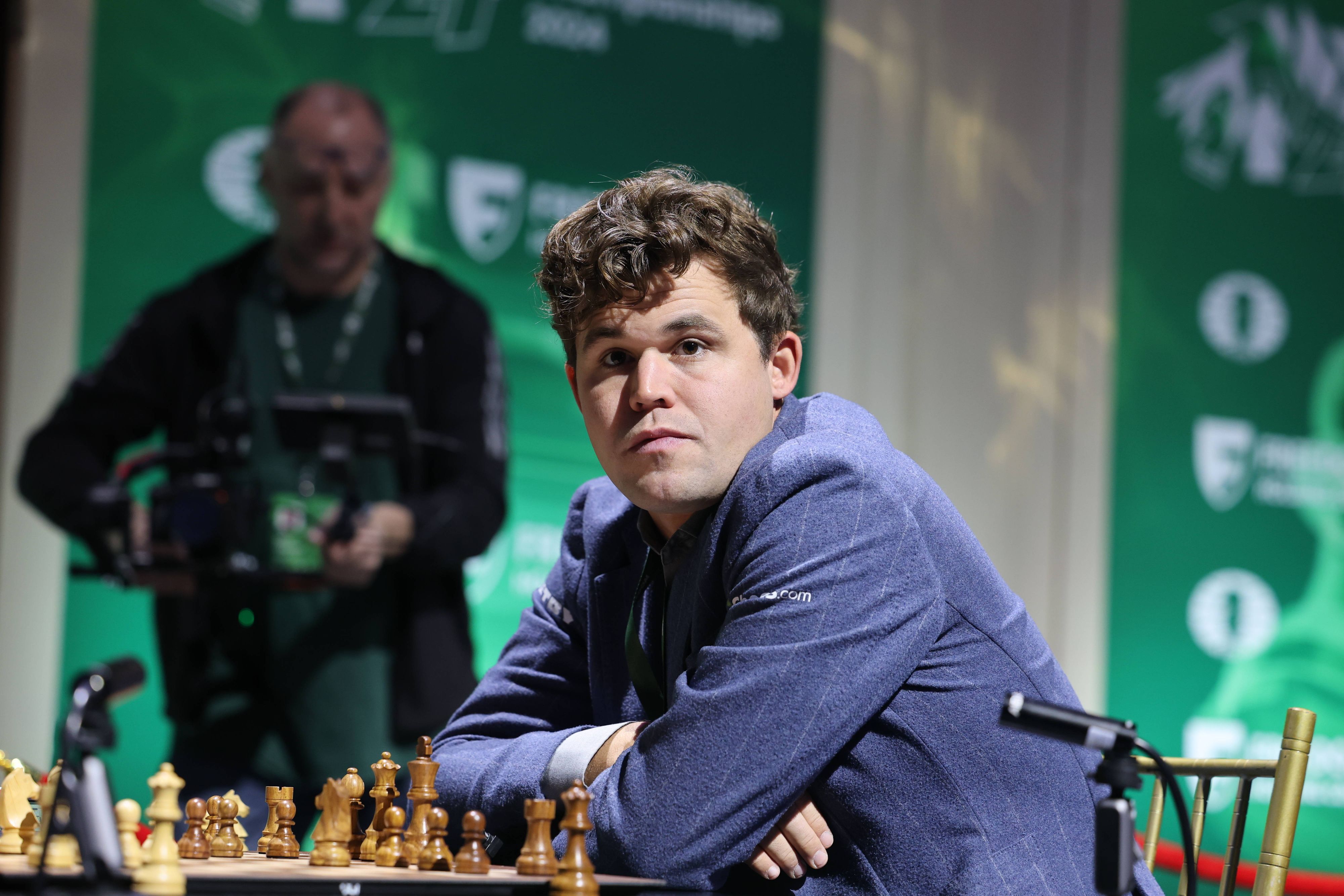 Magnus Carlsen bei der Schach-WM. 
