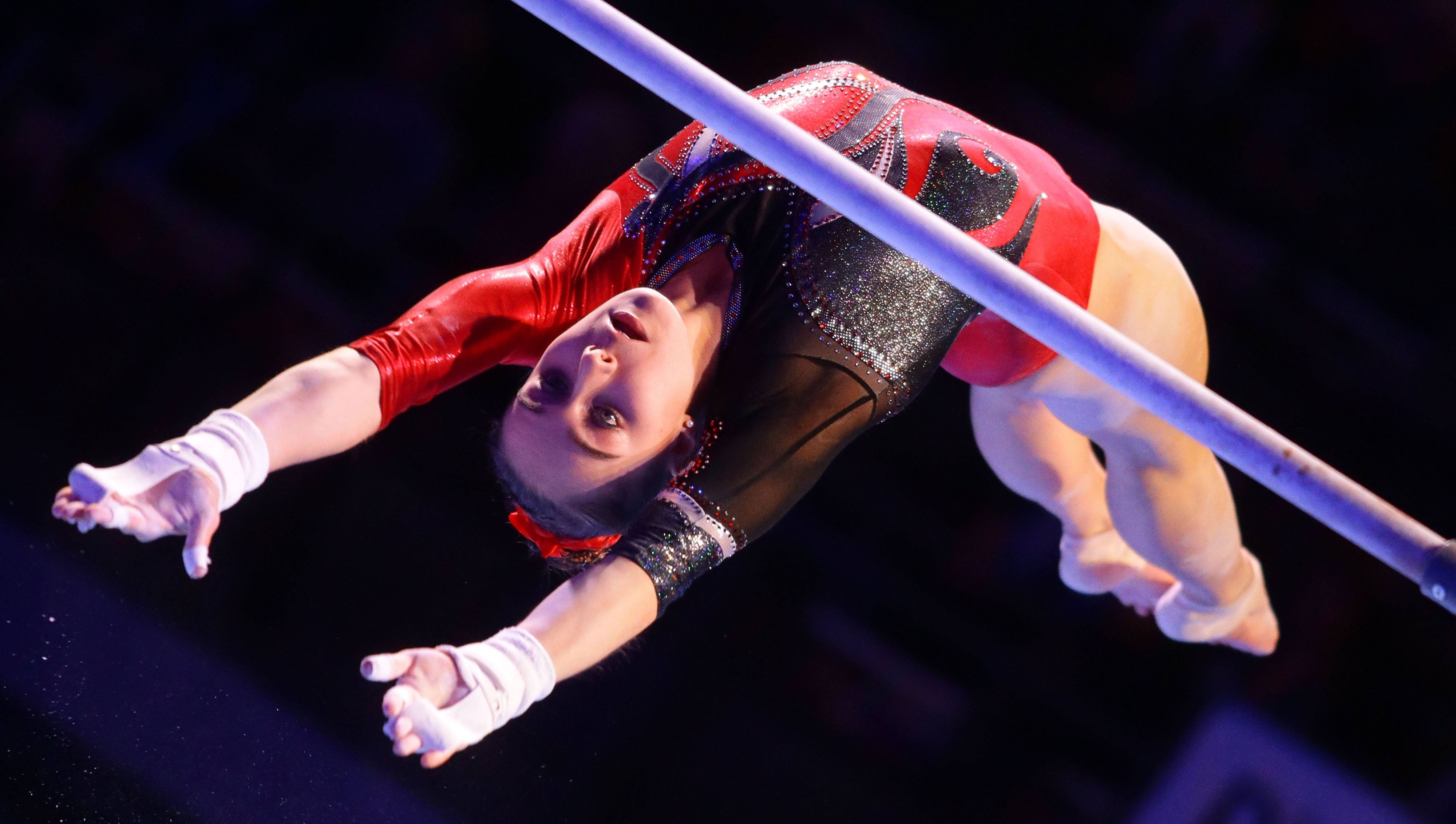 Tabea Alt bei einem Wettkampf im Jahr 2017.