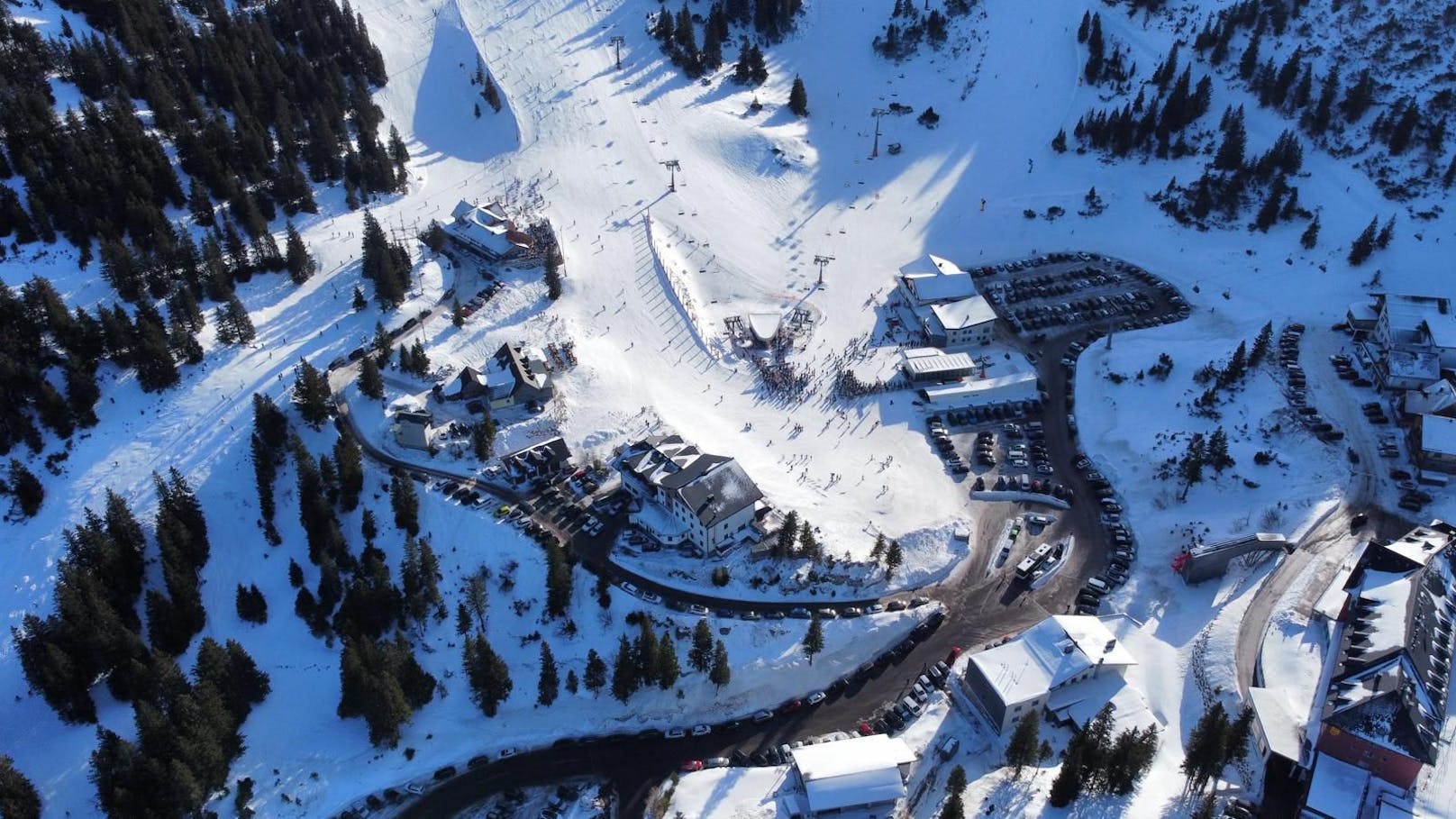 Großer Andrang auf das Skigebiet am Hochkar