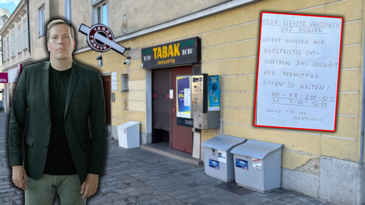 Nach dem Trafiküberfall am Samstag ist die Sicherheitslage in Mauer angespannt, erklärt Patrick Gasselich (ÖVP) zu 