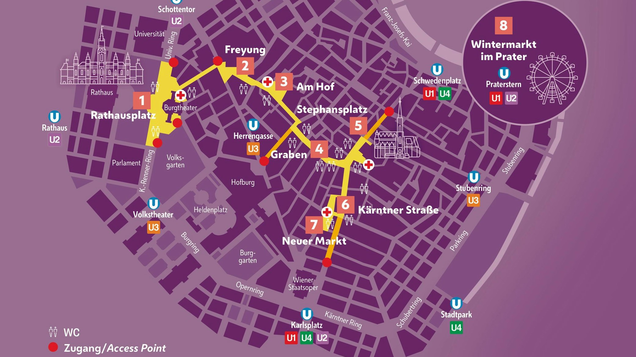 Silvesterpfad schlängelt sich durch acht Stationen in der City und Im Prater