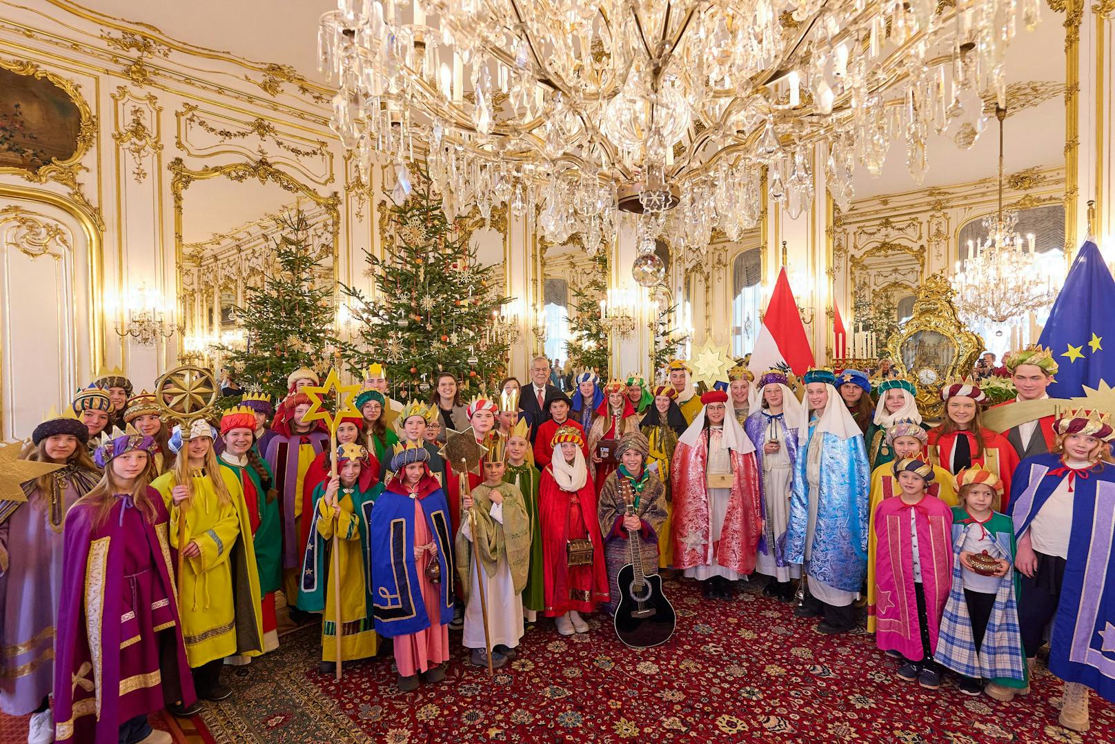 Die Sternsinger verkündeten die Friedensbotschaft.