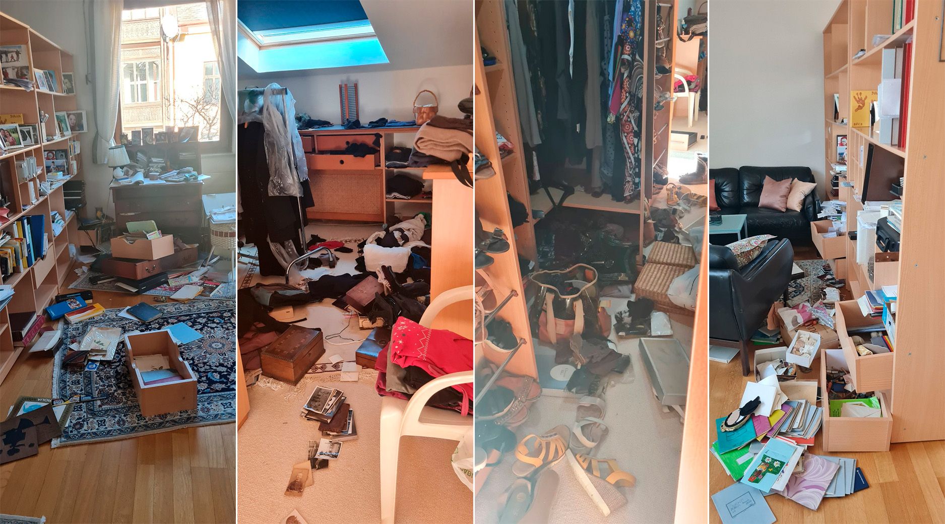 So sah die Wohnung nach dem Einbruch aus. 