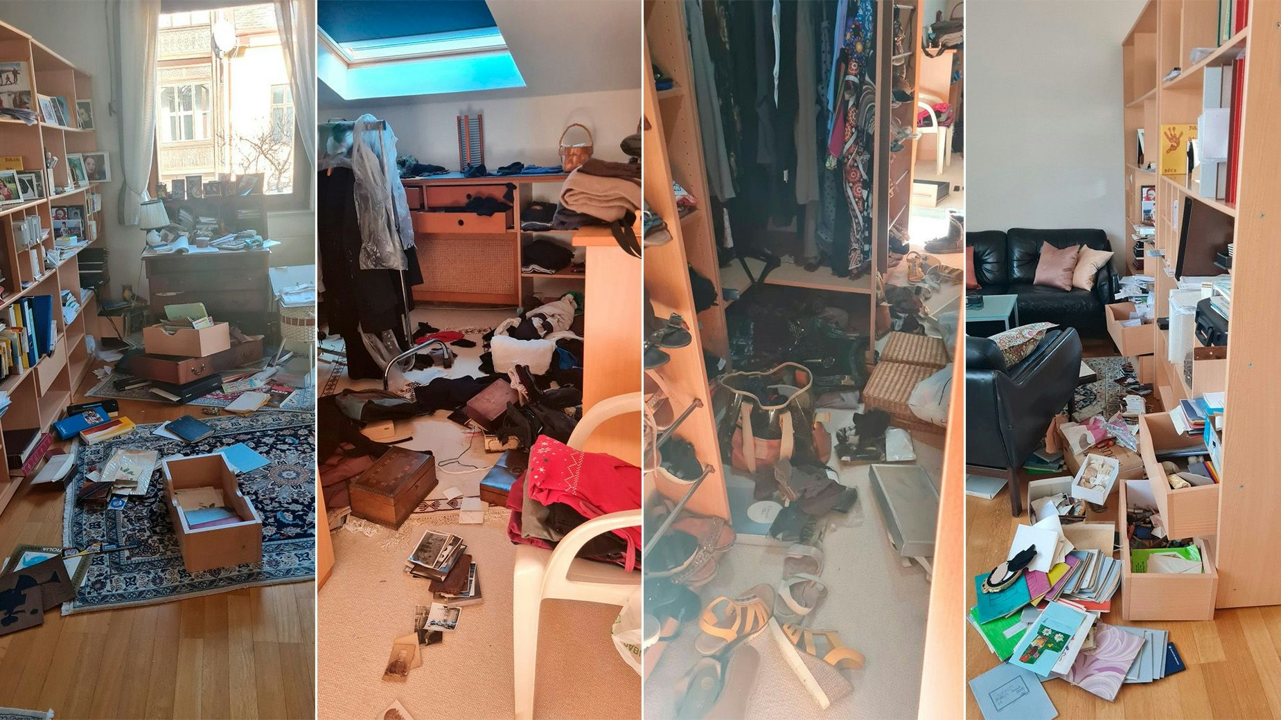 So sah die Wohnung nach dem Einbruch aus. 