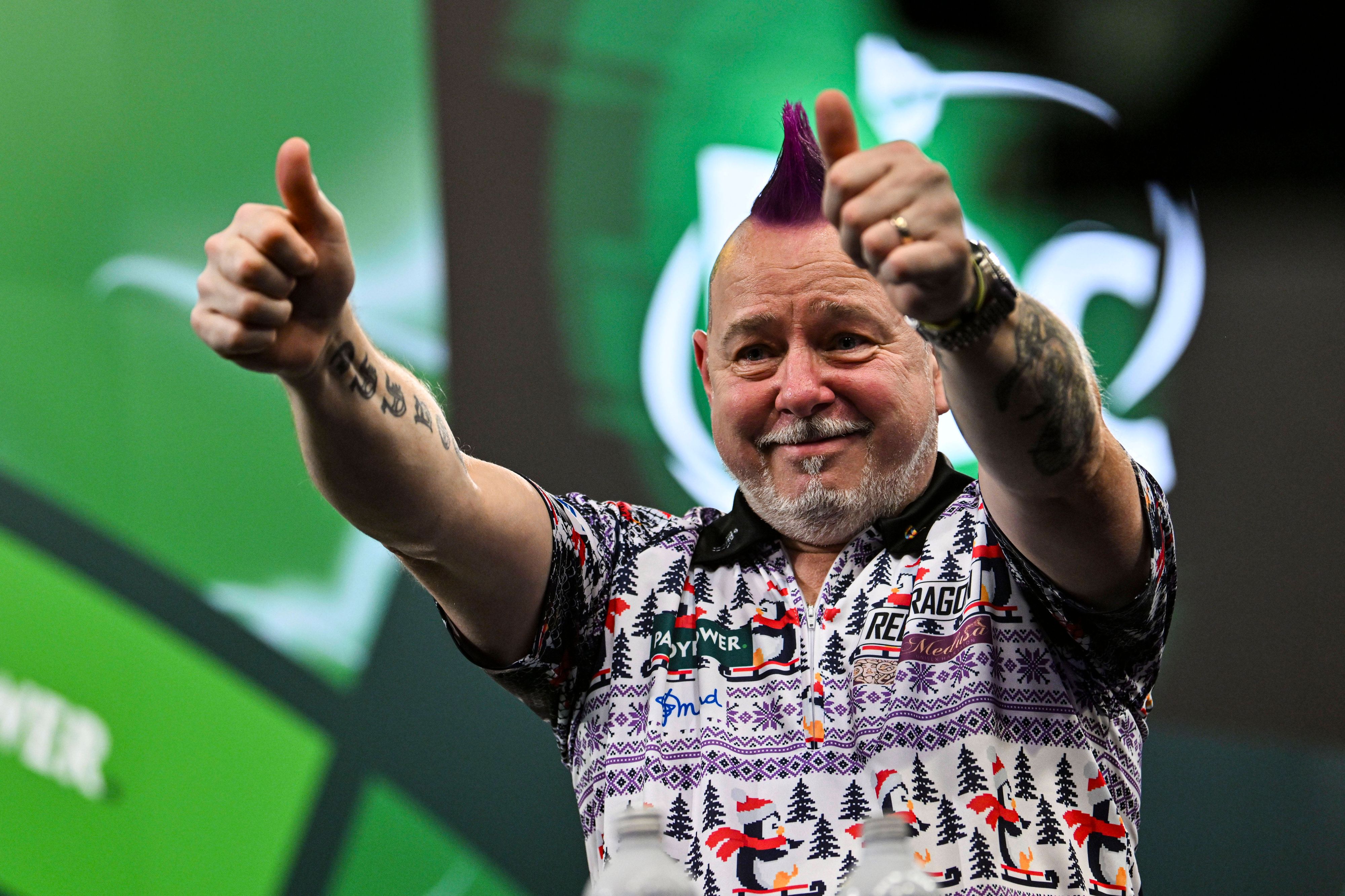 Peter Wright wurde nach seinem Sieg von seinen Gefühlen übermannt.