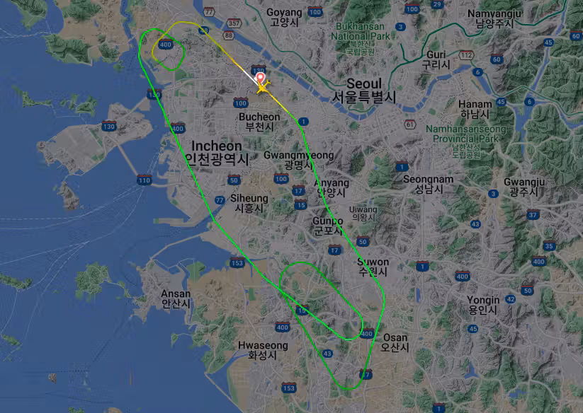 Flug 7C101 musste wegen Problemen mit dem Fahrwerk umkehren.