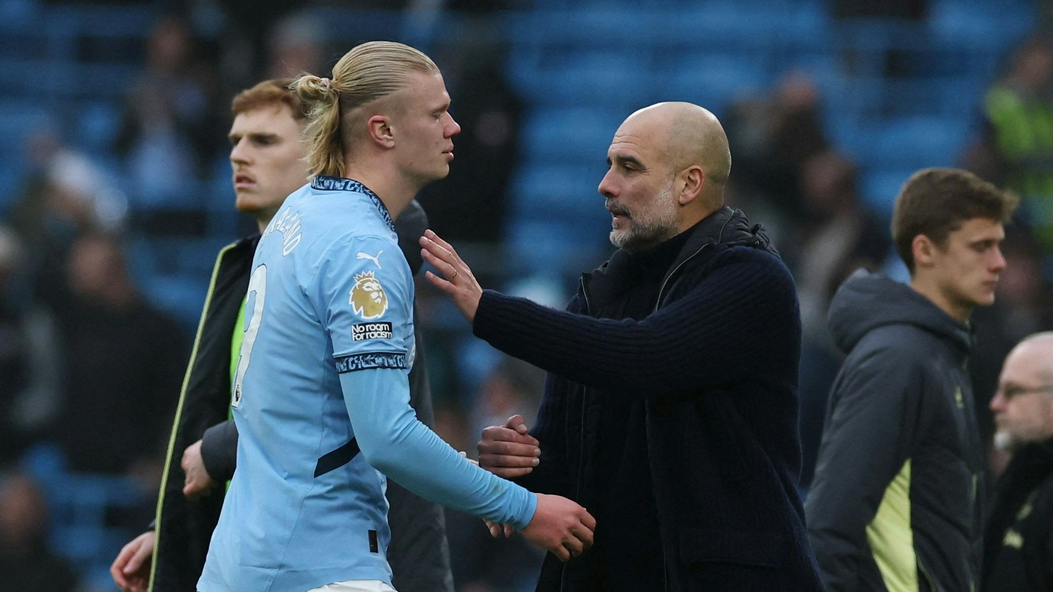Erling Haaland und Pep Guardiola