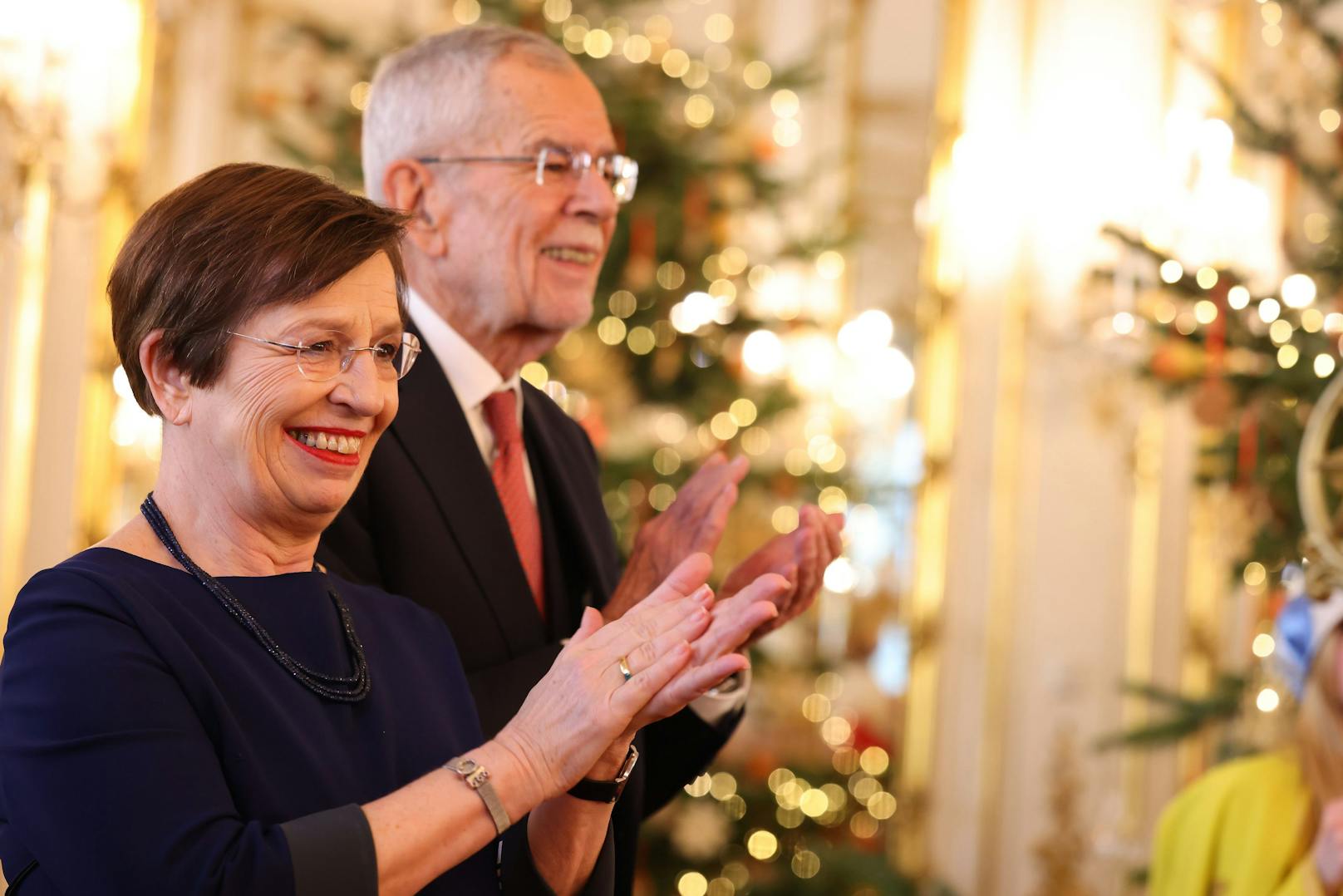 Der Bundespräsident und seine Frau freuten sich sehr über den Besuch.