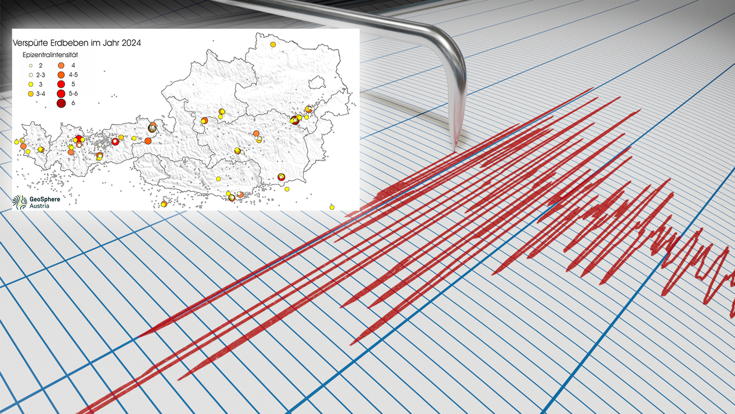 Hier bebte die Erde 2024.