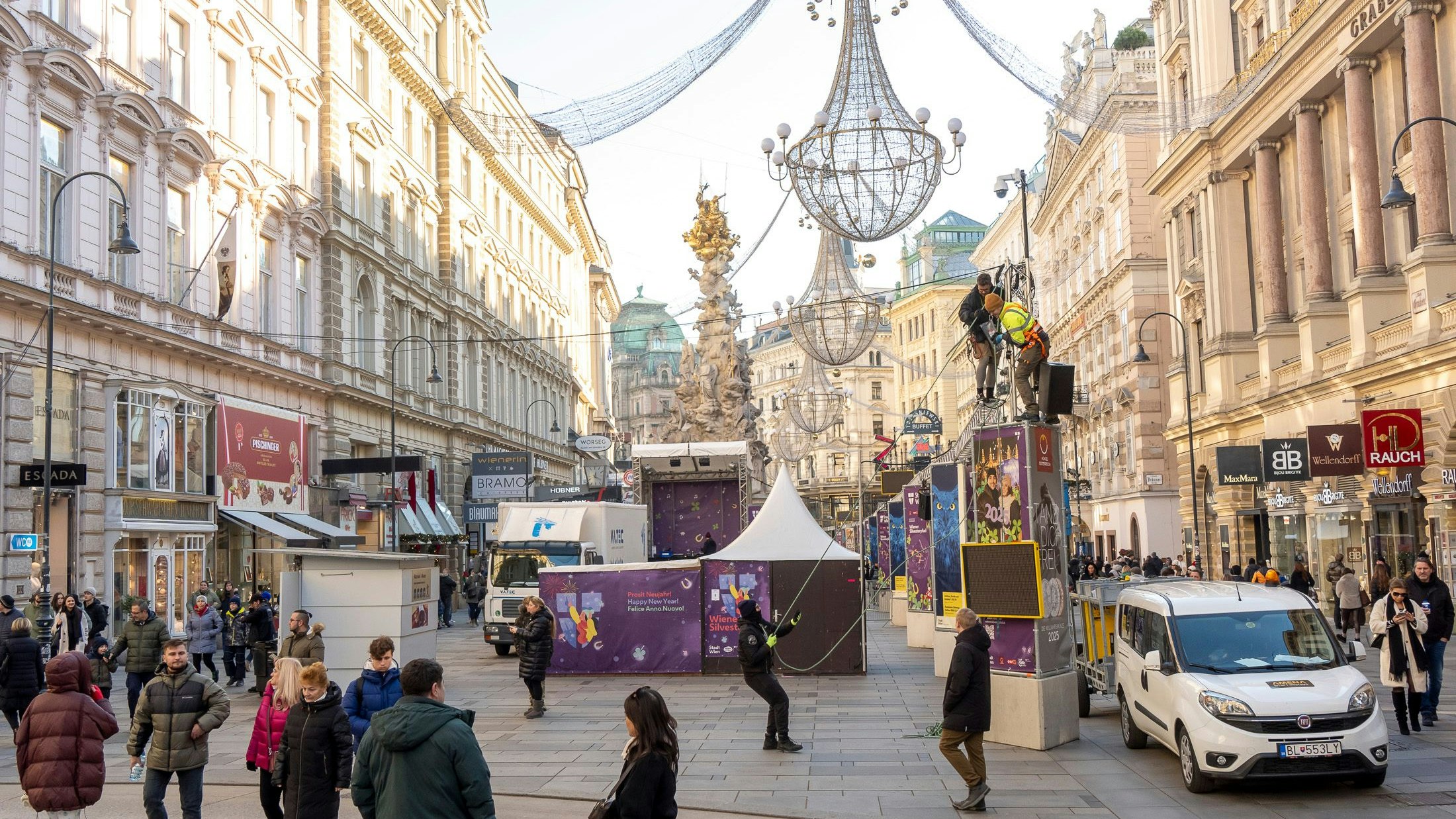 Am Wiener Silvesterpfad sind die Preise für Snacks und Getränke nicht gerade niedrig.