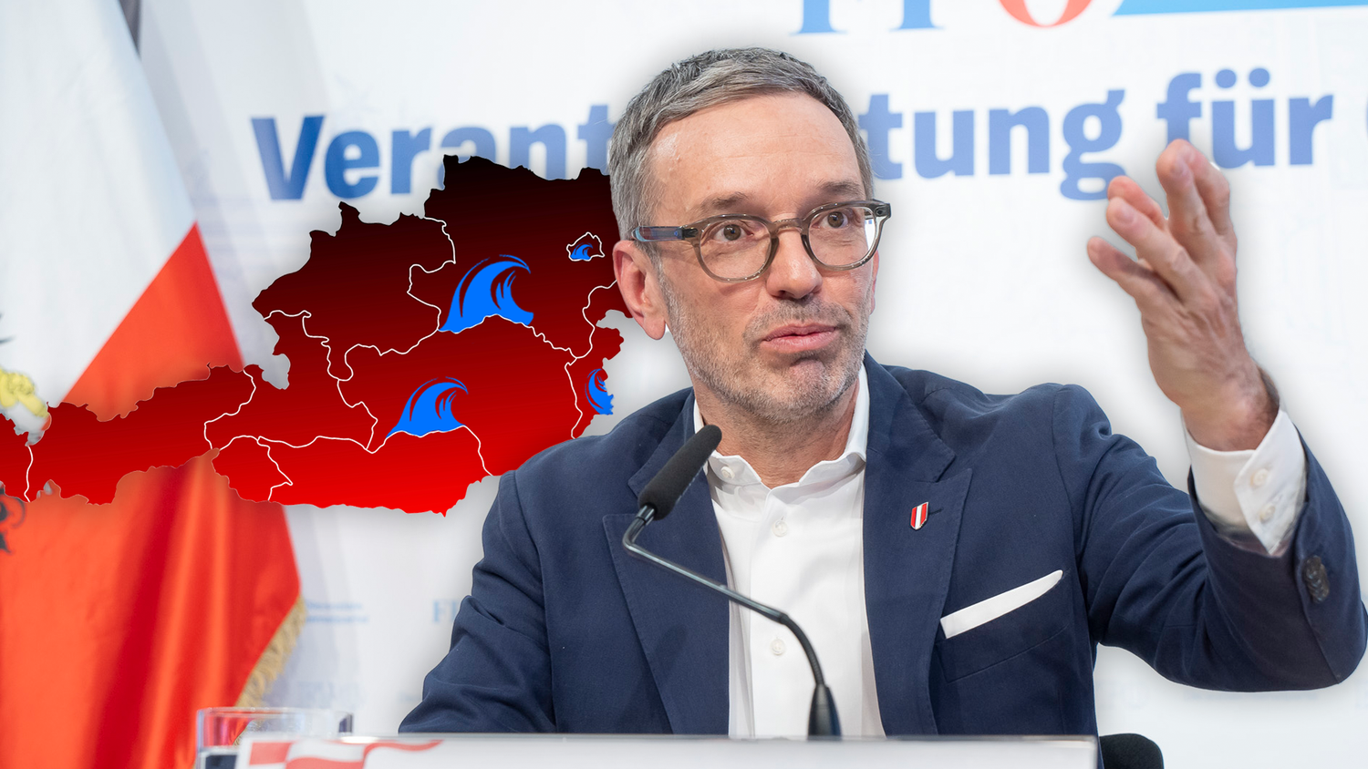 FPÖ-Chef herbert Kickl prophezeit, dass die 