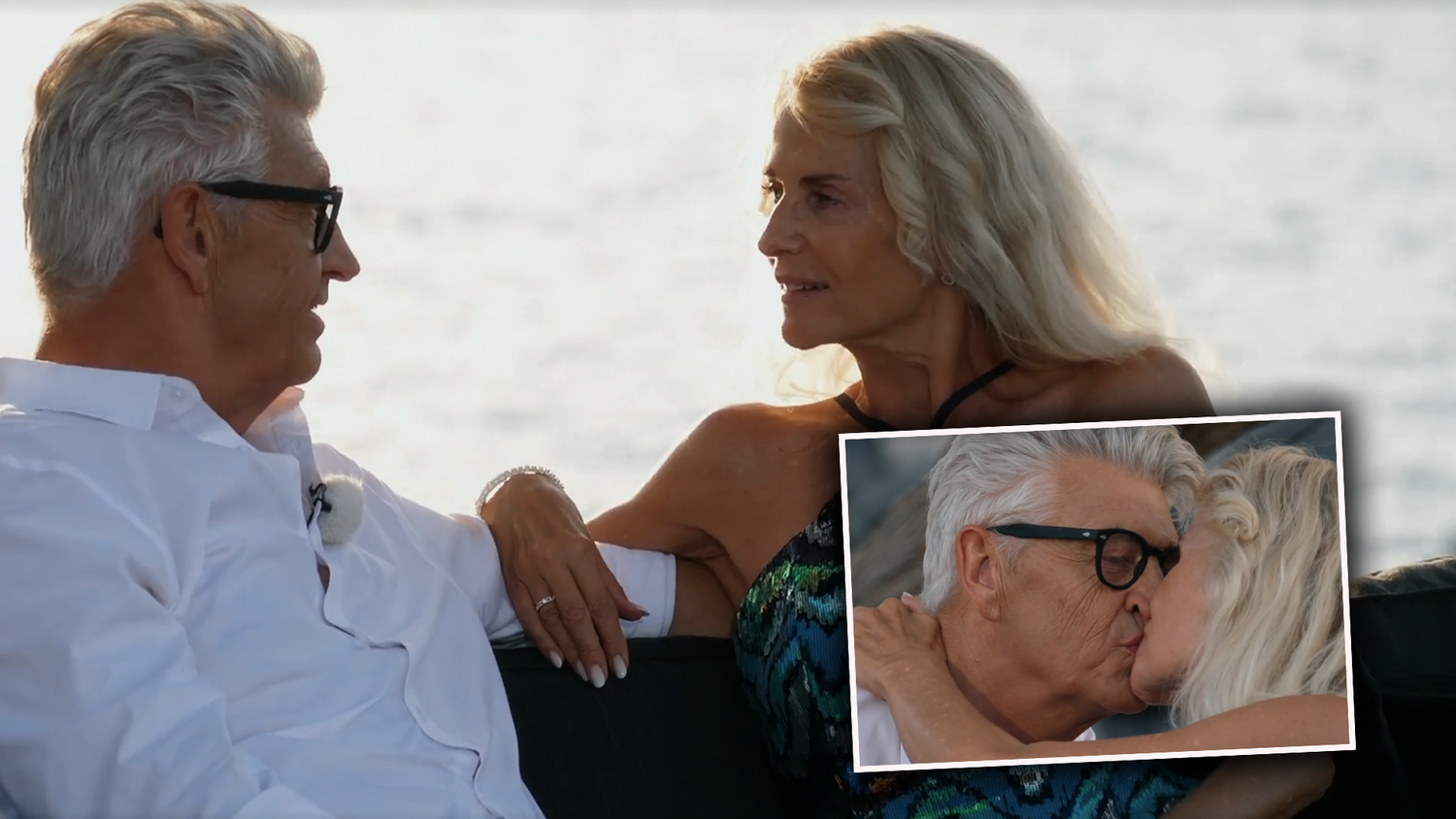 Bei ihrem Einzeldate kam es zwischen Franz und Liese zum ersten Kuss.