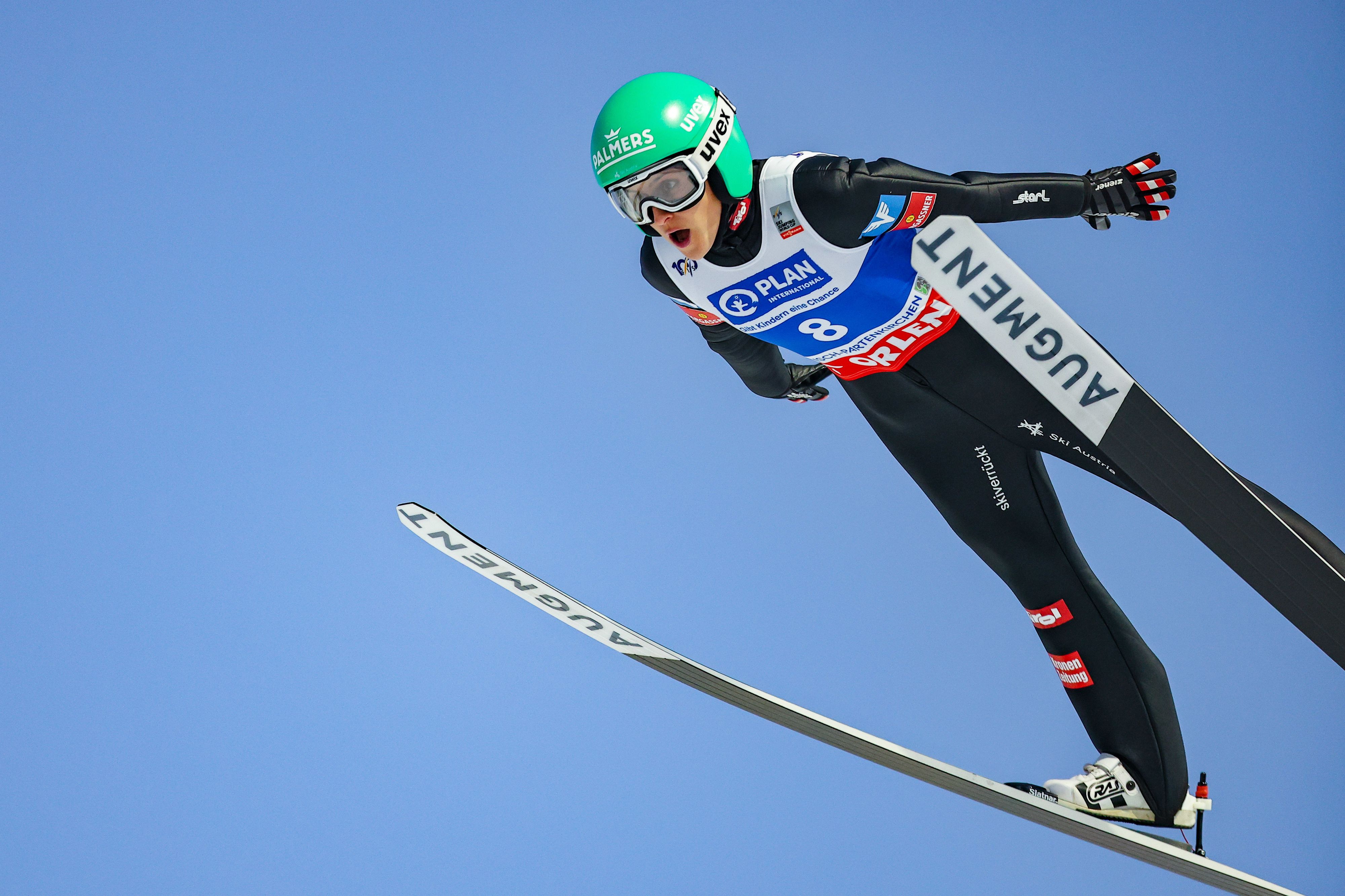 Österreichs Top-Springerin Eva Pinkelnig.