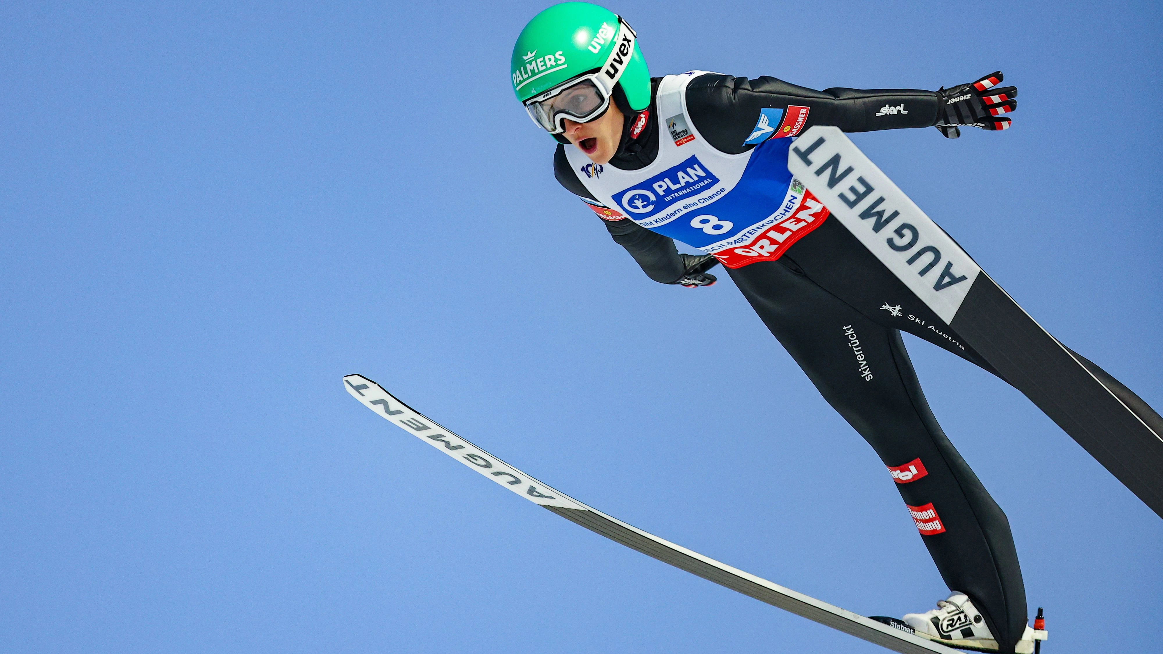 Österreichs Top-Springerin Eva Pinkelnig.
