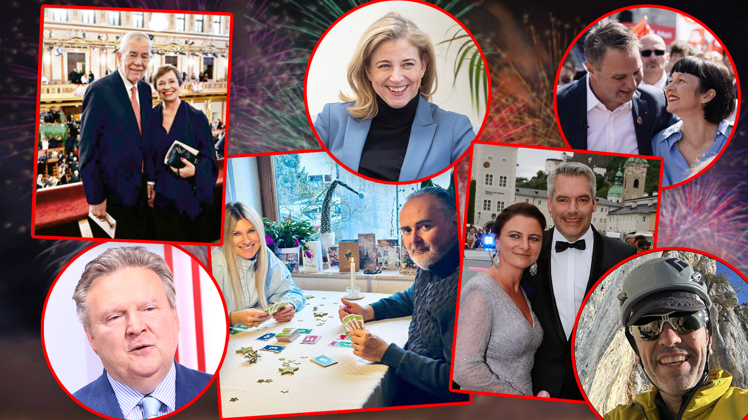 So feiern die Politiker das neue Jahr.