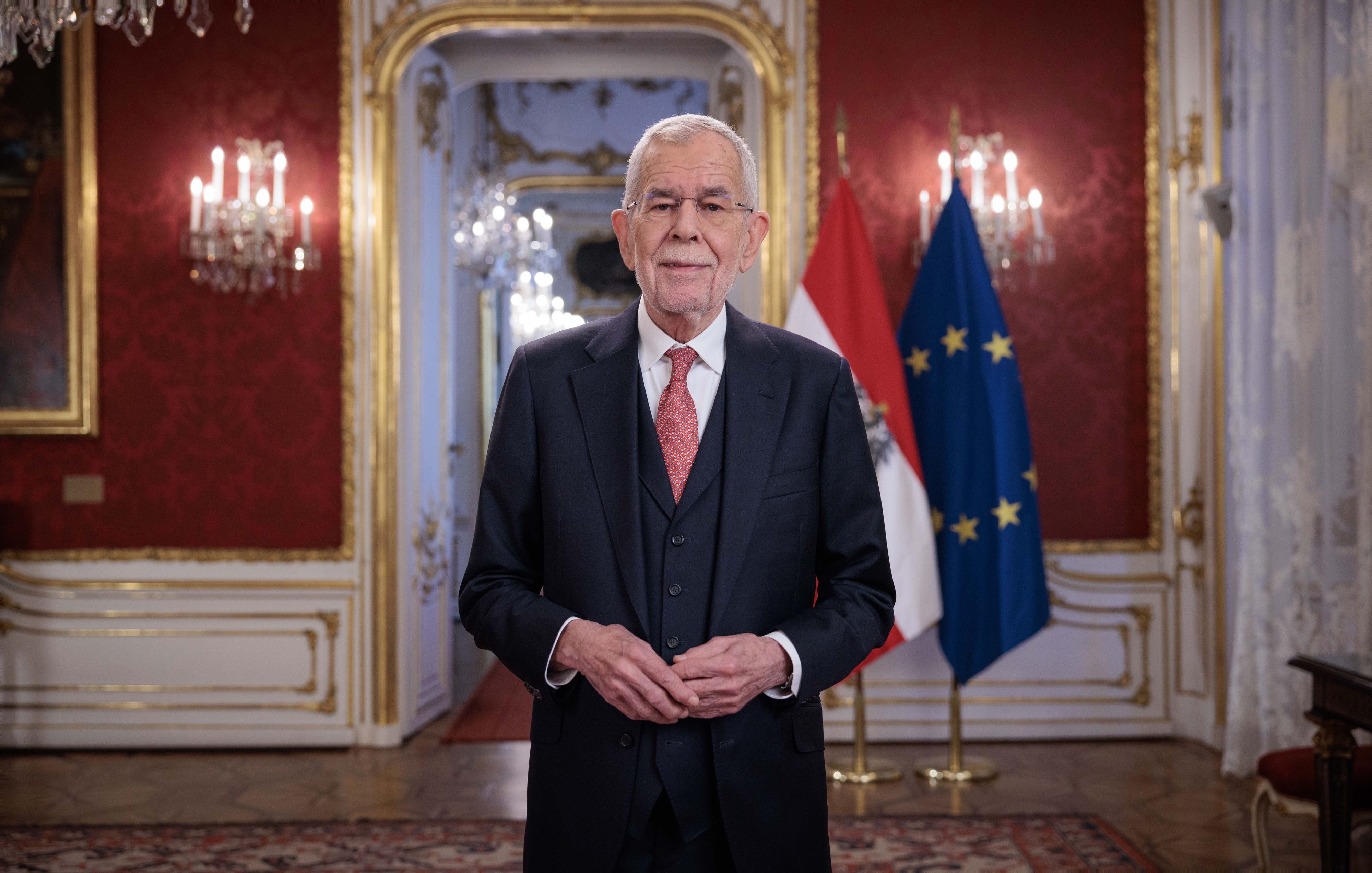 Bundespräsident Alexander Van der Bellen bei seiner Neujahrsansprache am 1. Jänner 2025: Glaubensbekenntnis an Österreich.