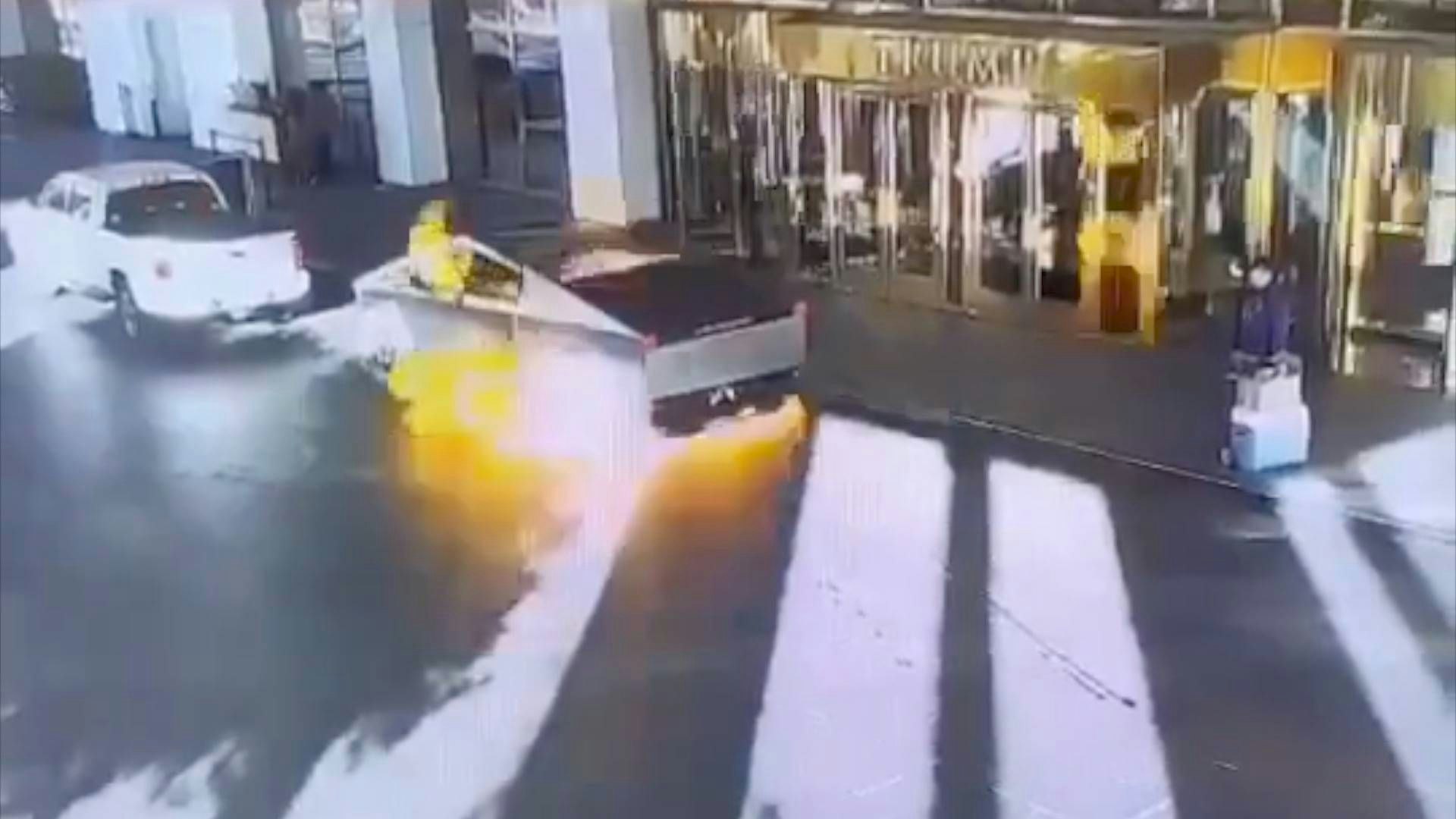 In Las Vegas explodierte am Mittwoch ein Cybertruck. 